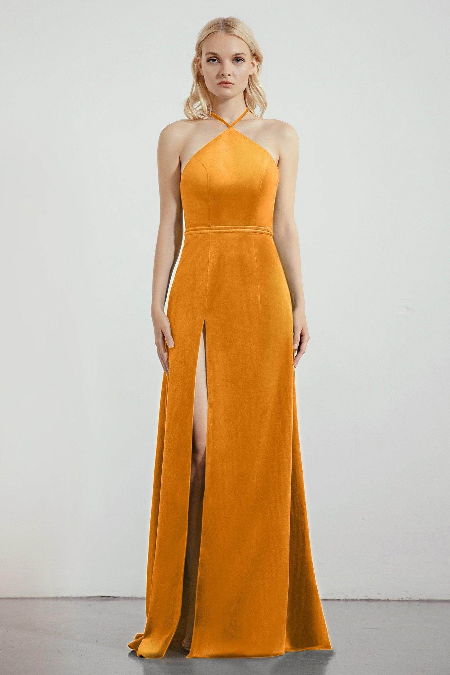 Sheath-Column Sweep-Brush Train Bridesmaid Dress Formal Dresses CB0273 - COCOMELODY