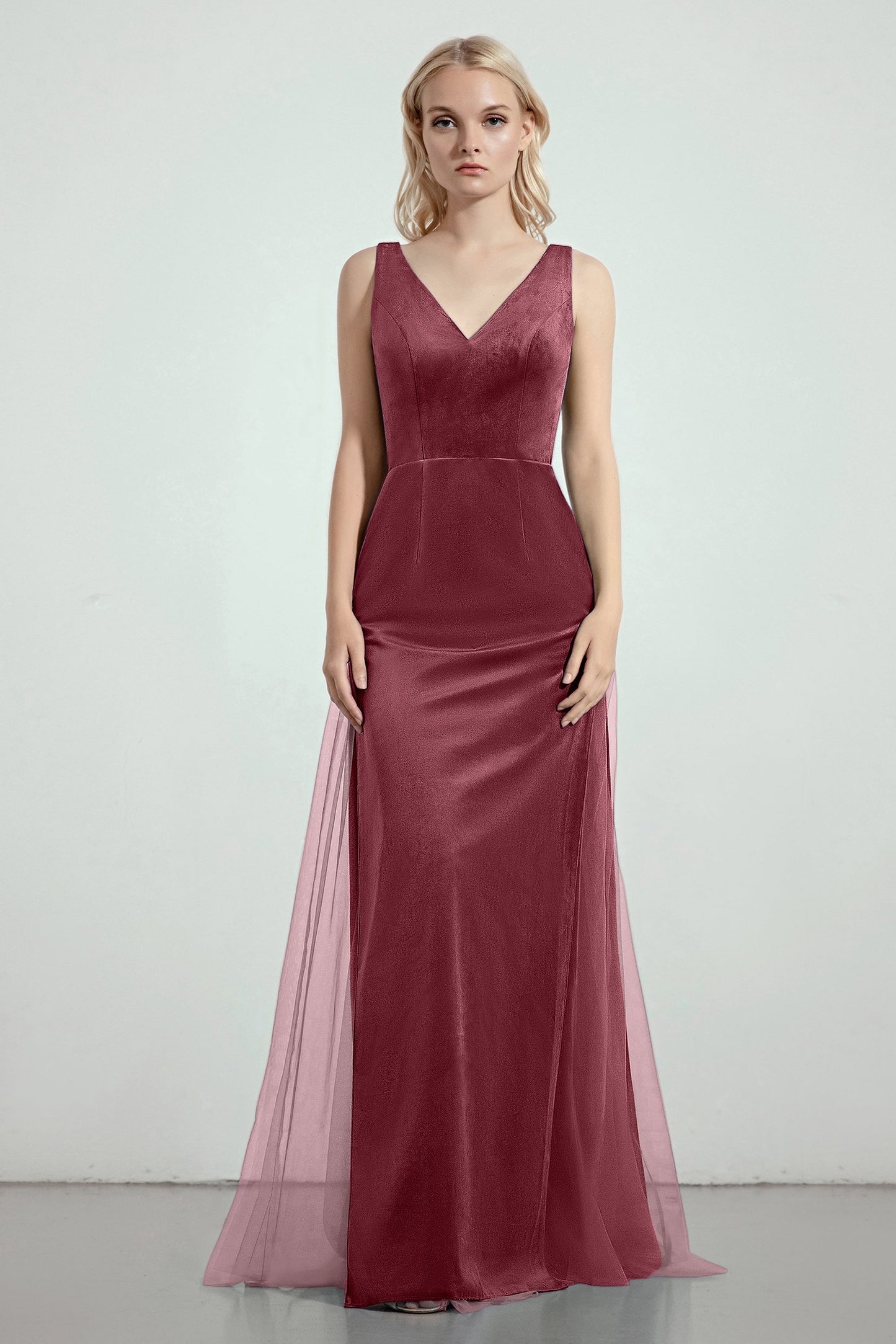 Sheath-Column Floor Length Bridesmaid Dress Formal Dresses CB0275