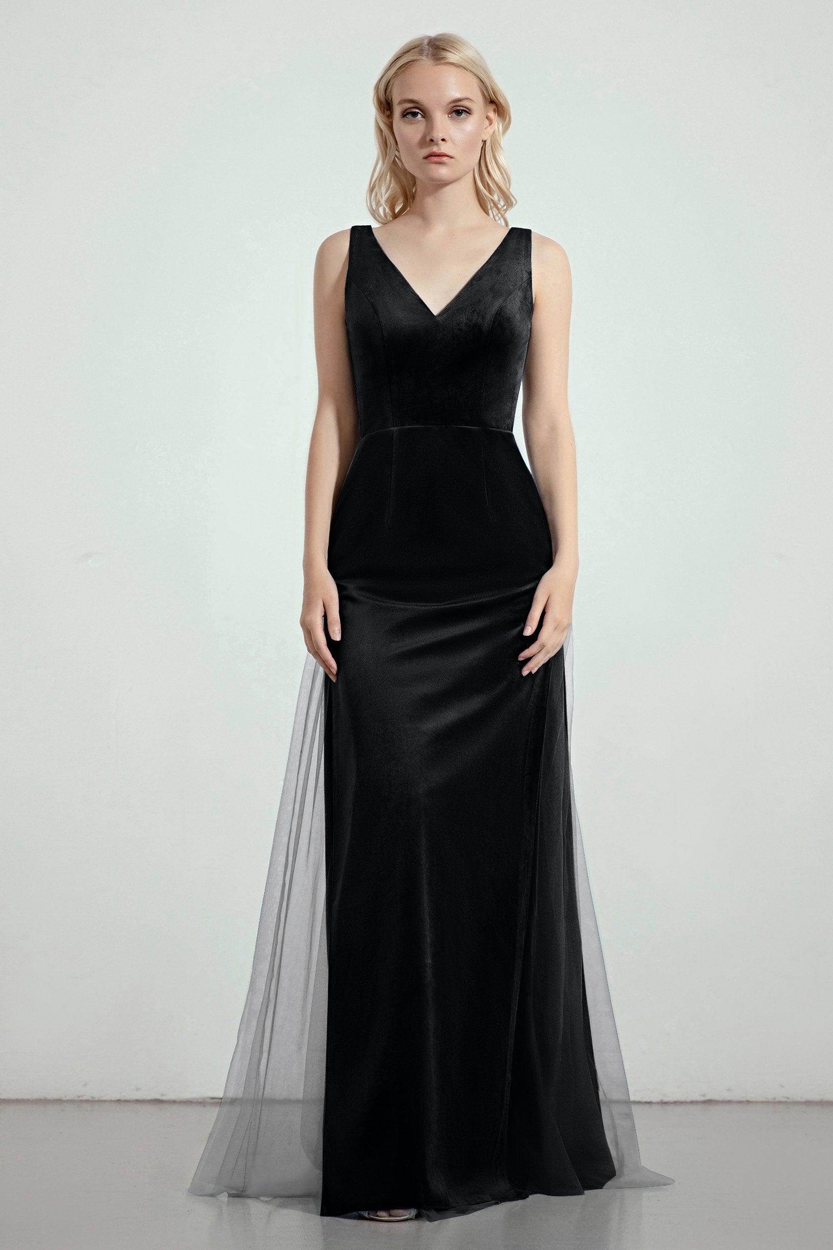 Sheath-Column Floor Length Bridesmaid Dress Formal Dresses CB0275 - COCOMELODY