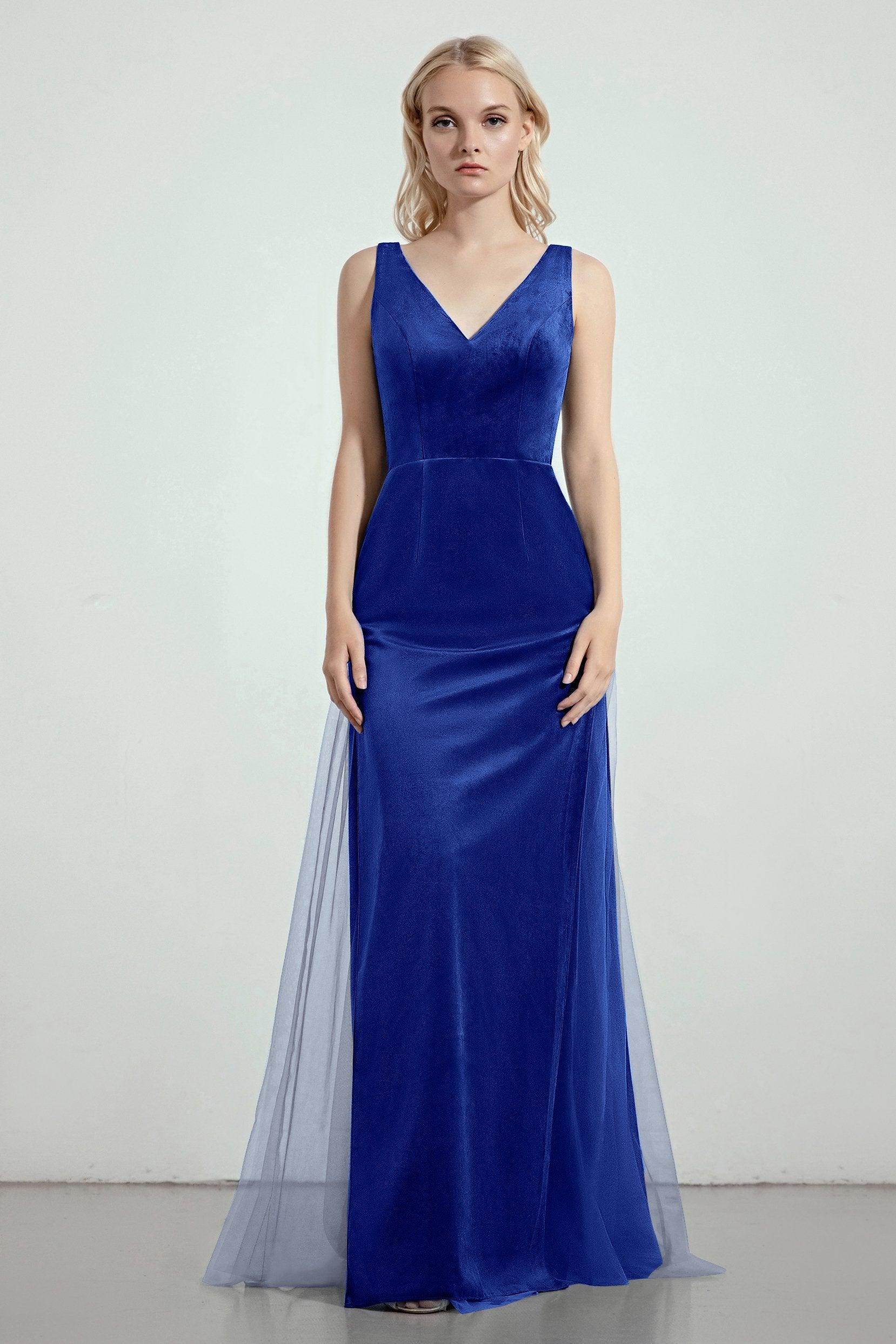 Sheath-Column Floor Length Bridesmaid Dress Formal Dresses CB0275 - COCOMELODY
