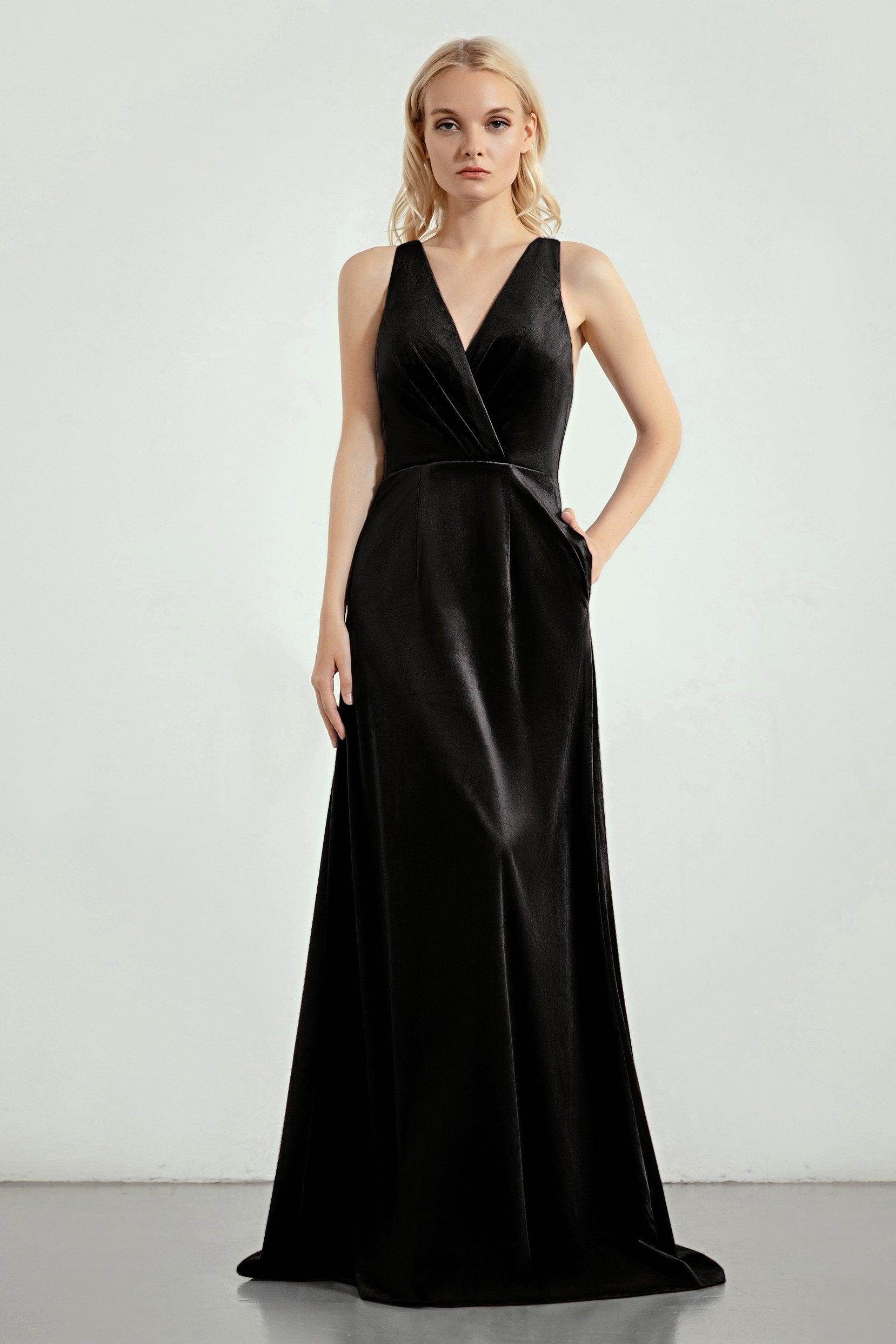 A-Line Sweep-Brush Train Bridesmaid Dress Formal Dresses CB0276 - COCOMELODY