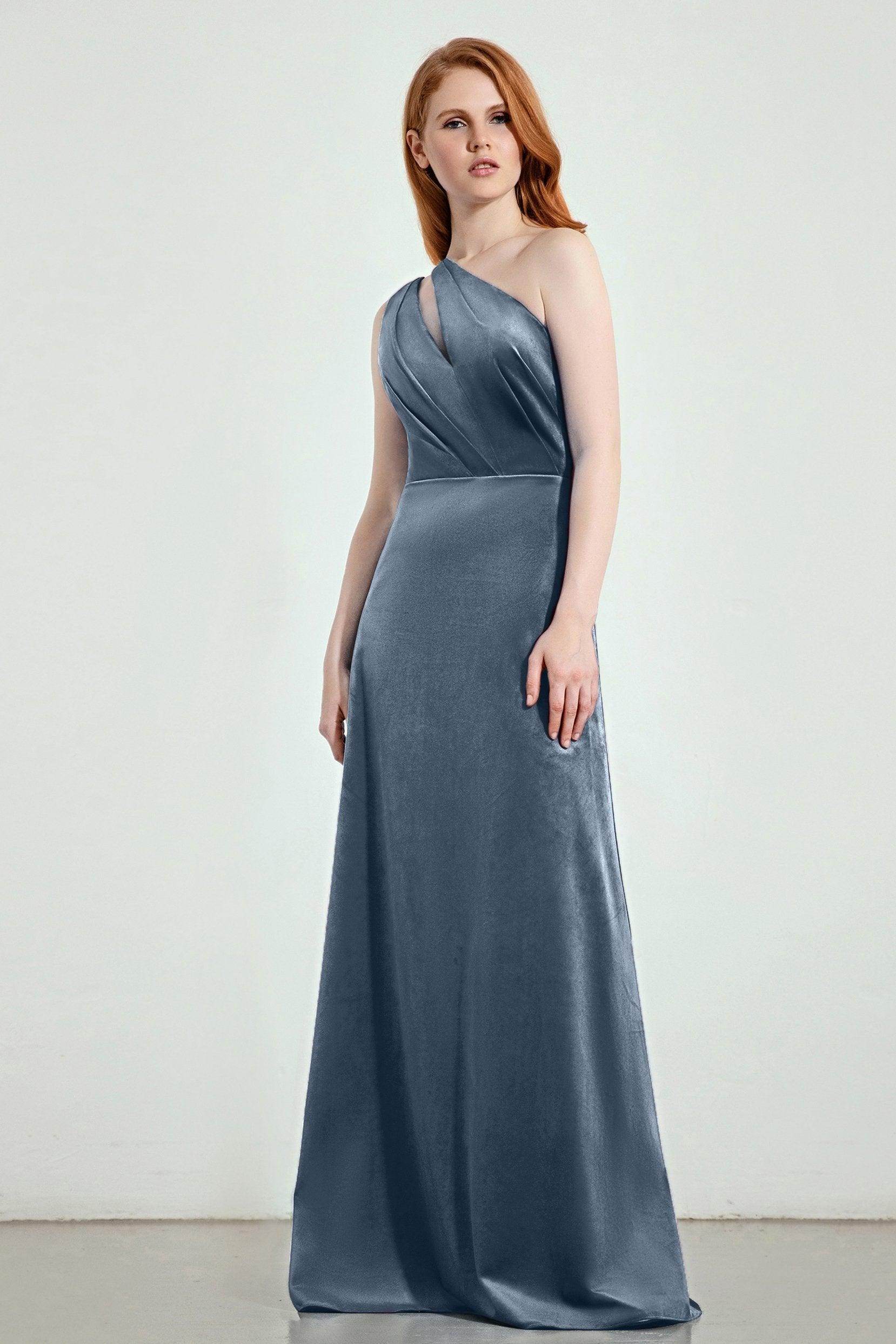 A-Line Sweep-Brush Train Bridesmaid Dress Formal Dresses CB0277 - COCOMELODY