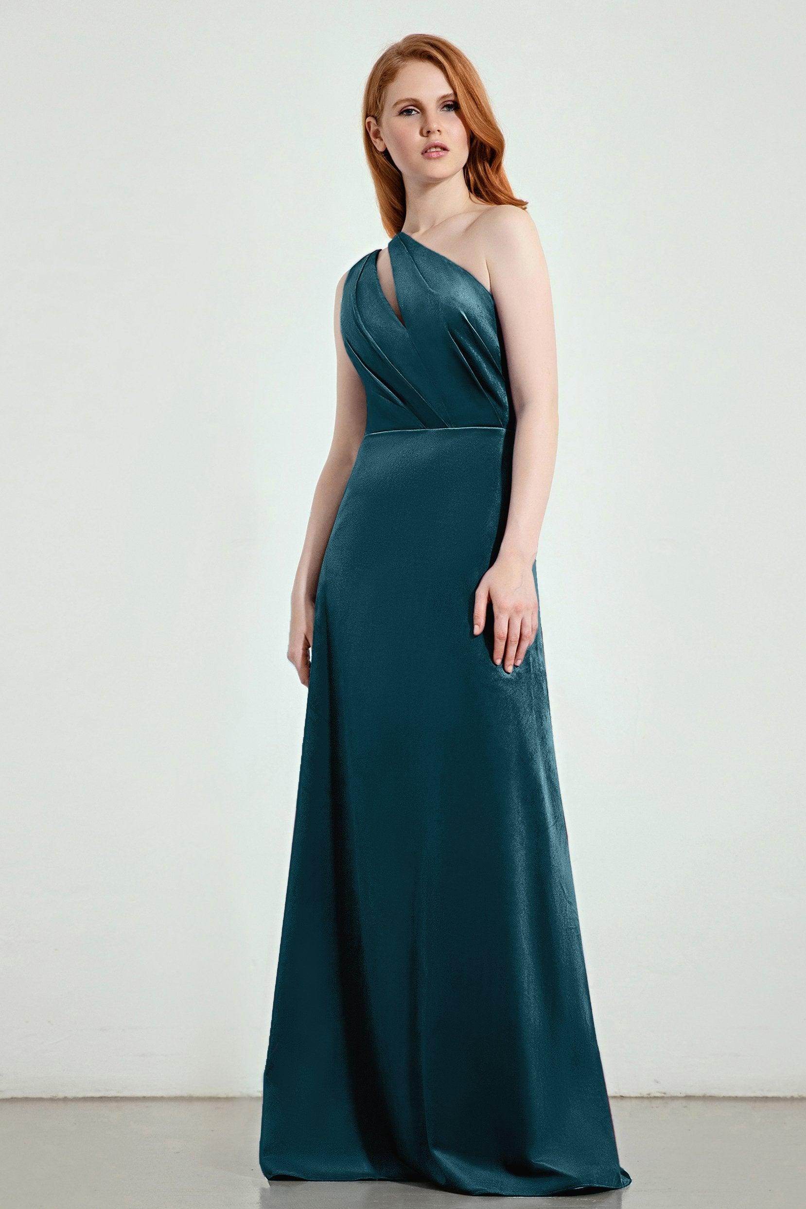 A-Line Sweep-Brush Train Bridesmaid Dress Formal Dresses CB0277 - COCOMELODY