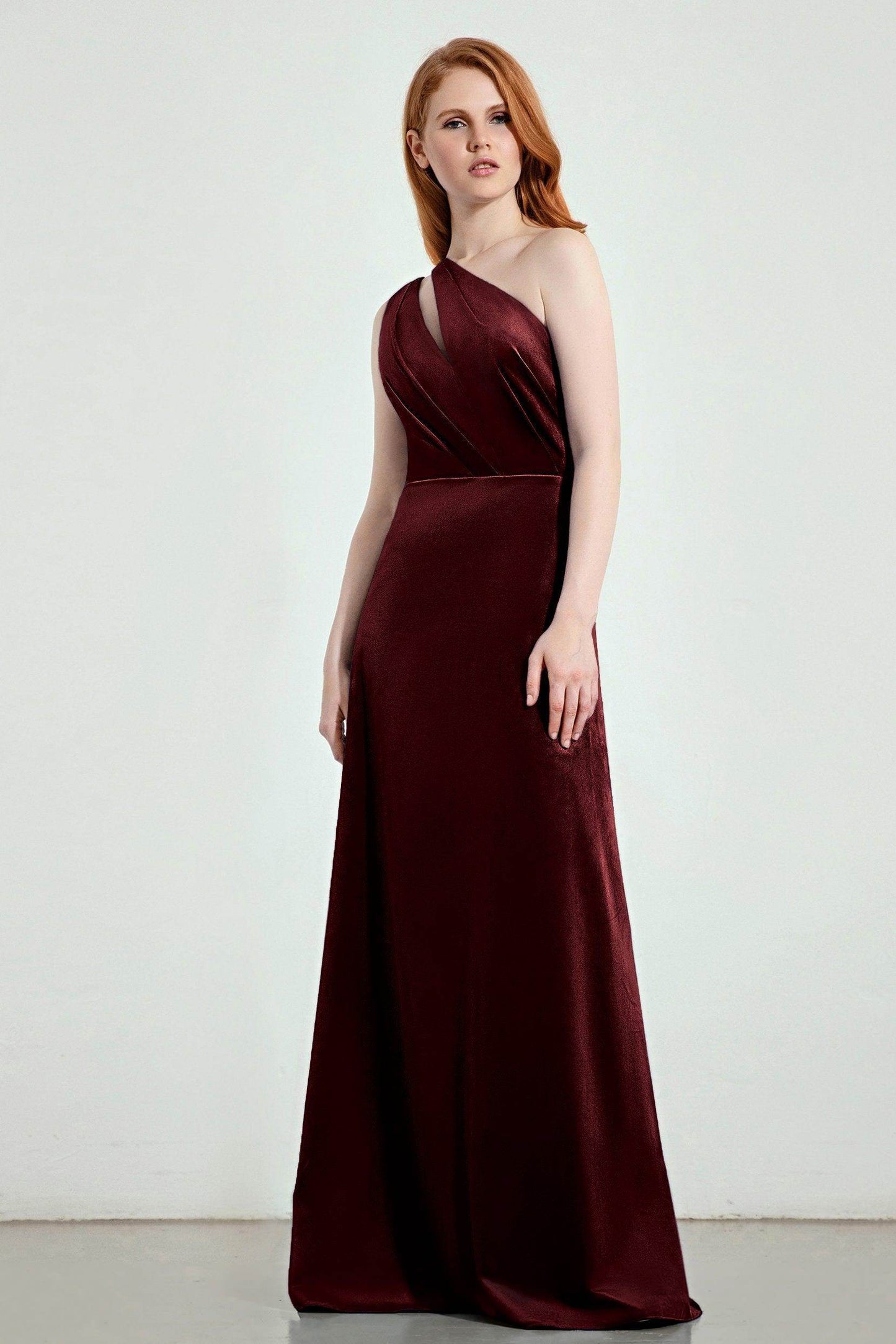 A-Line Sweep-Brush Train Bridesmaid Dress Formal Dresses CB0277 - COCOMELODY