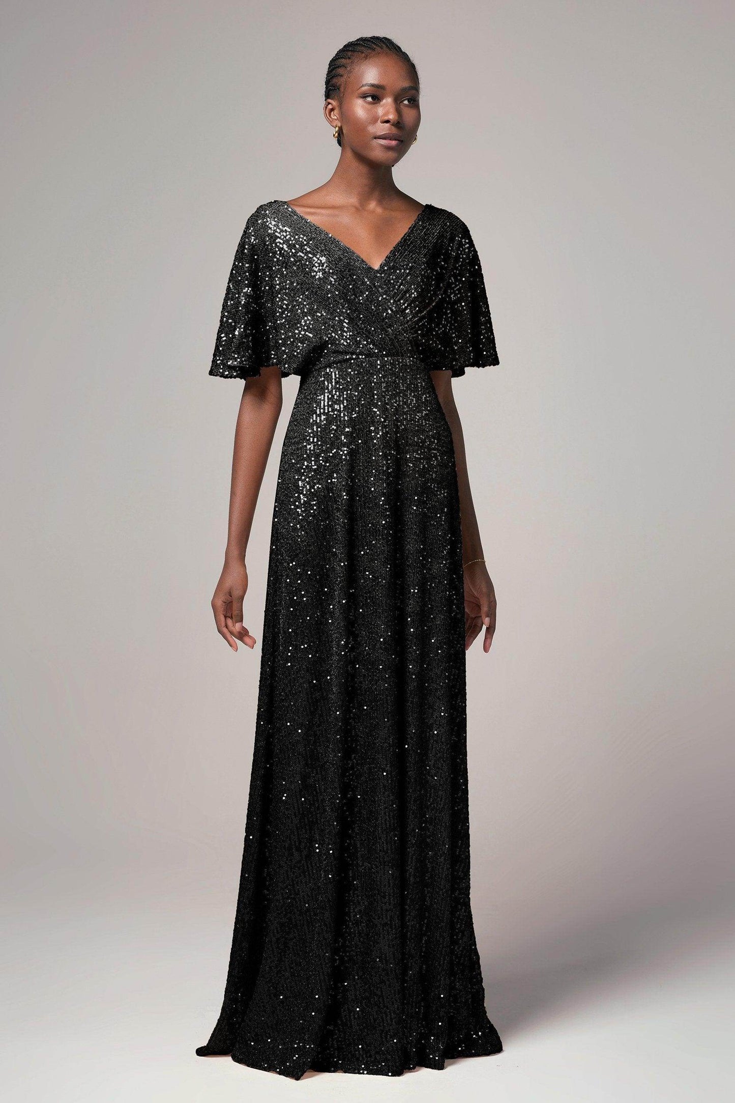 Sheath-Column Floor Length Sequined Dress CB0399 - COCOMELODY