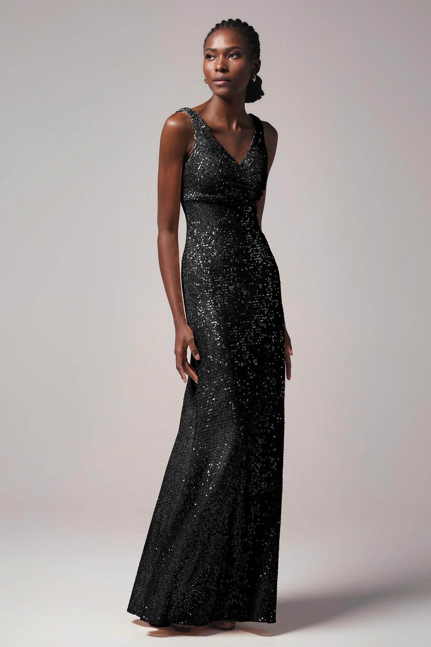 Sheath-Column Floor Length Sequined Dress CB0404 - COCOMELODY