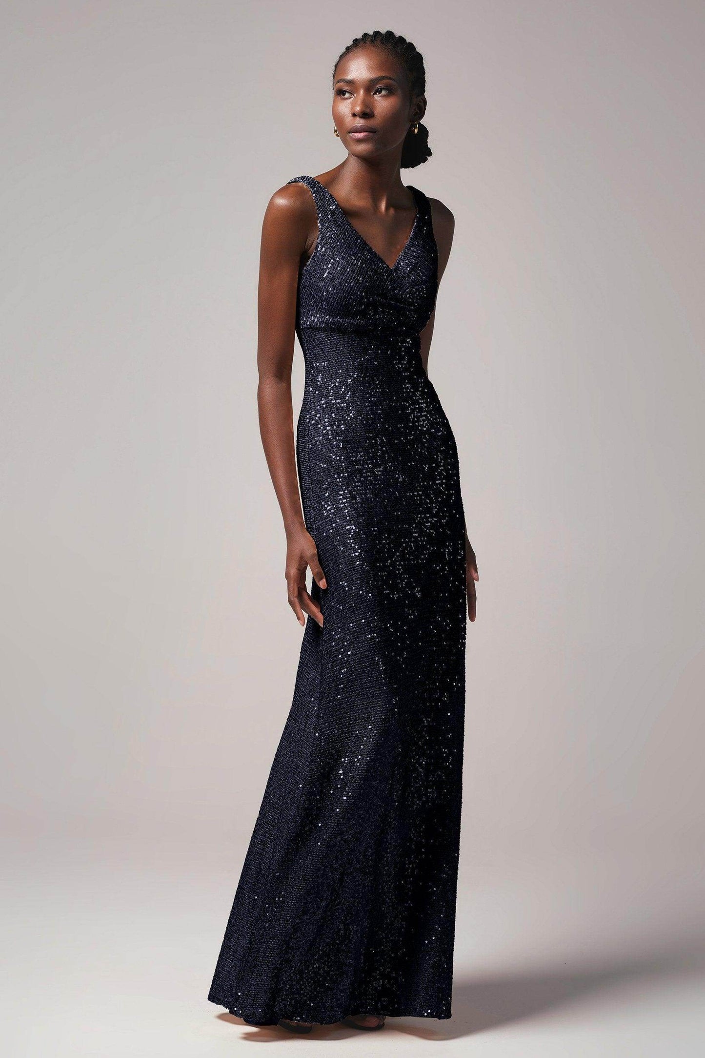 Sheath-Column Floor Length Sequined Dress CB0404 - COCOMELODY
