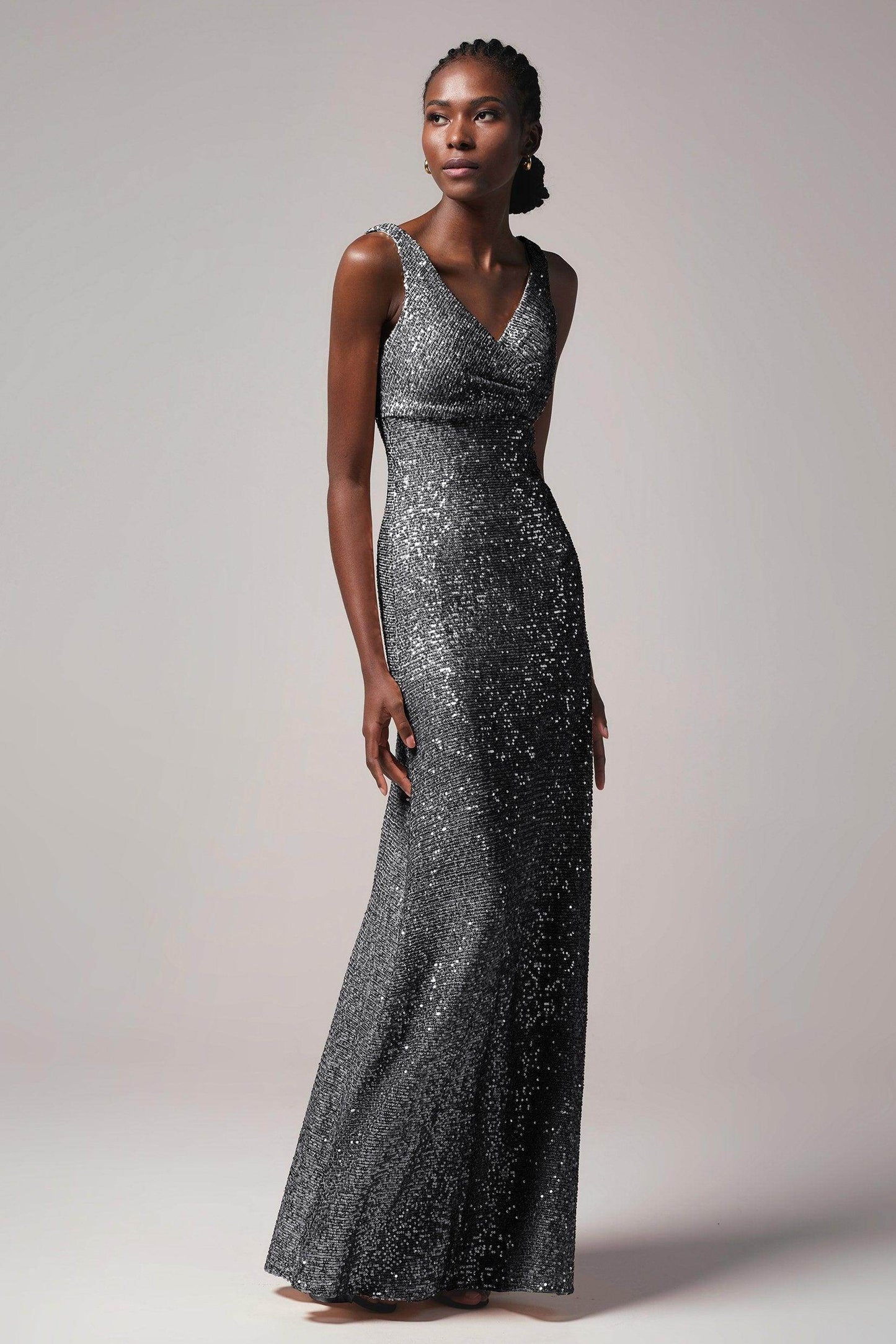 Sheath-Column Floor Length Sequined Dress CB0404 - COCOMELODY