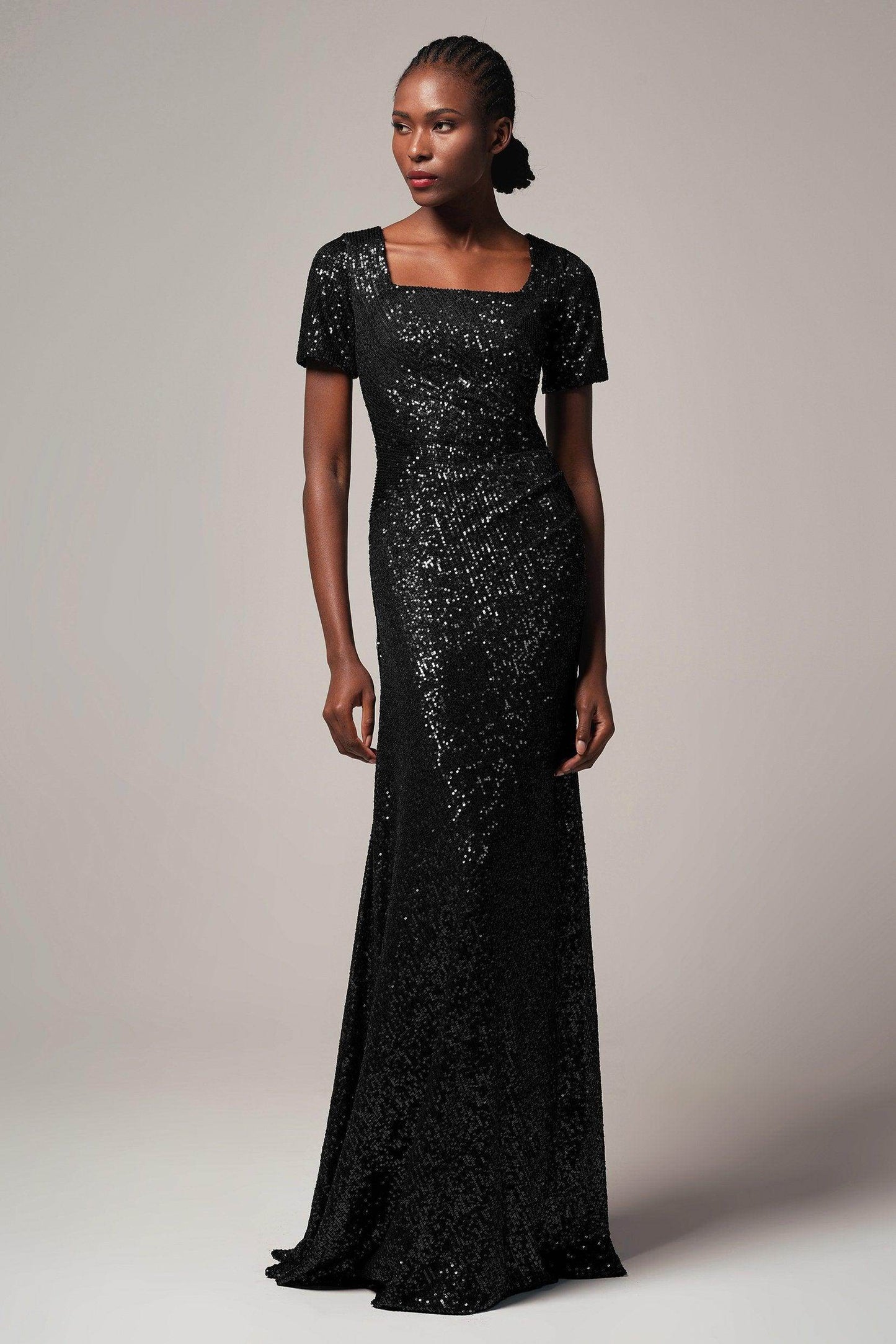 Sheath-Column Floor Length Sequined Dress CB0409 - COCOMELODY