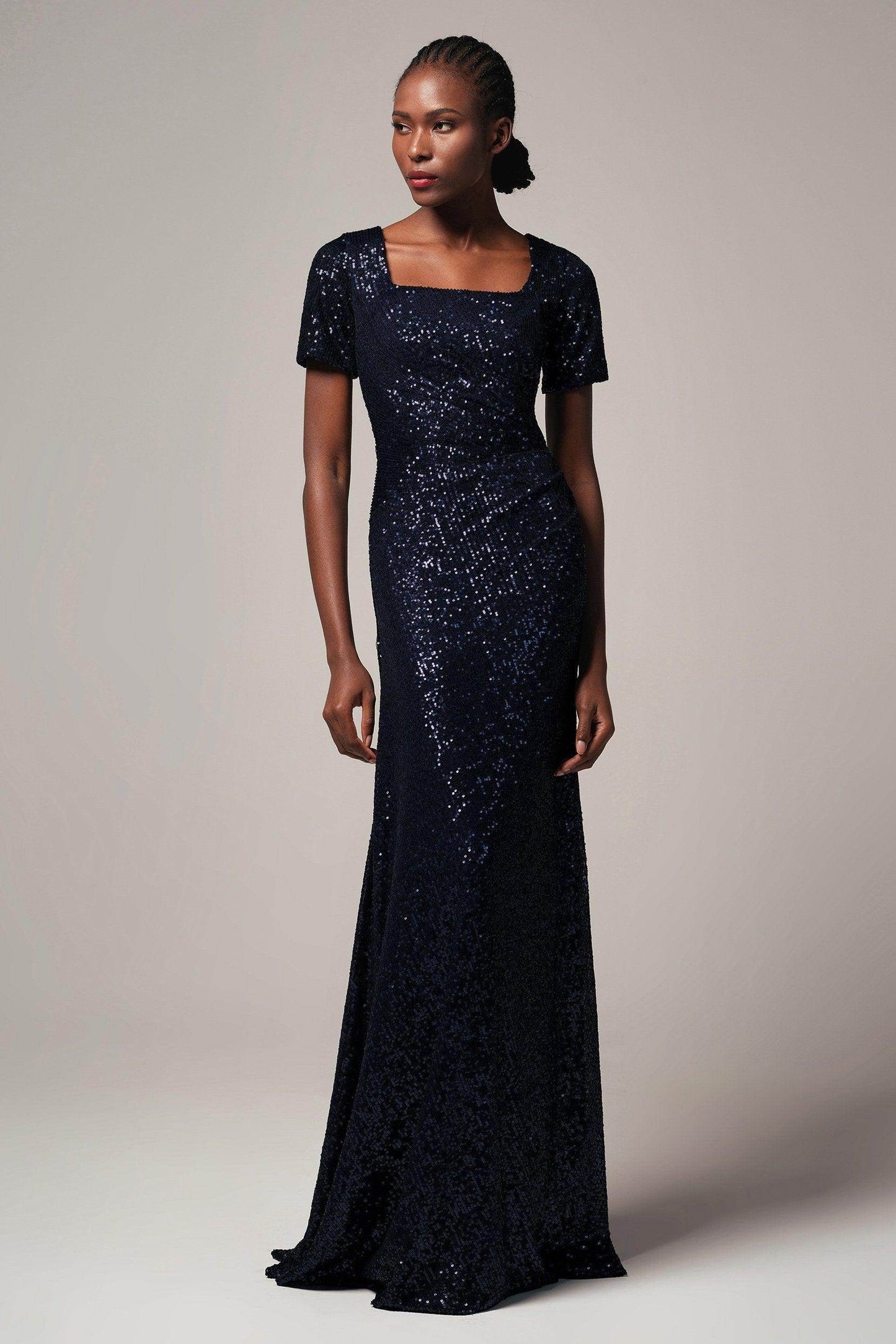 Sheath-Column Floor Length Sequined Dress CB0409 - COCOMELODY