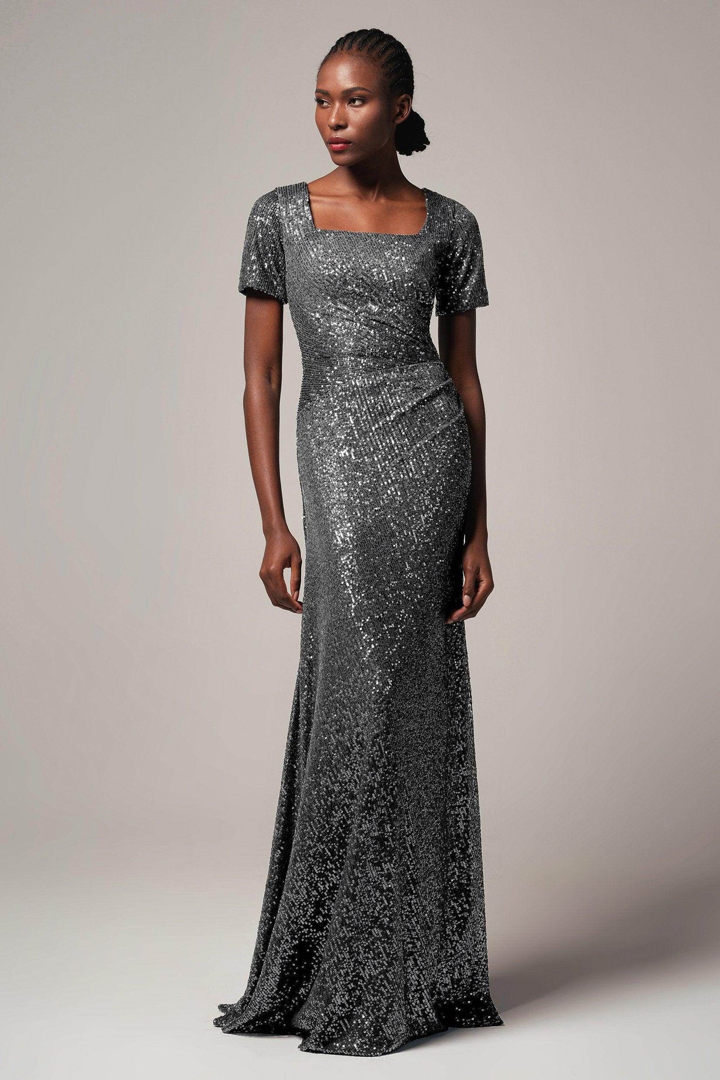 Sheath-Column Floor Length Sequined Dress CB0409 - COCOMELODY