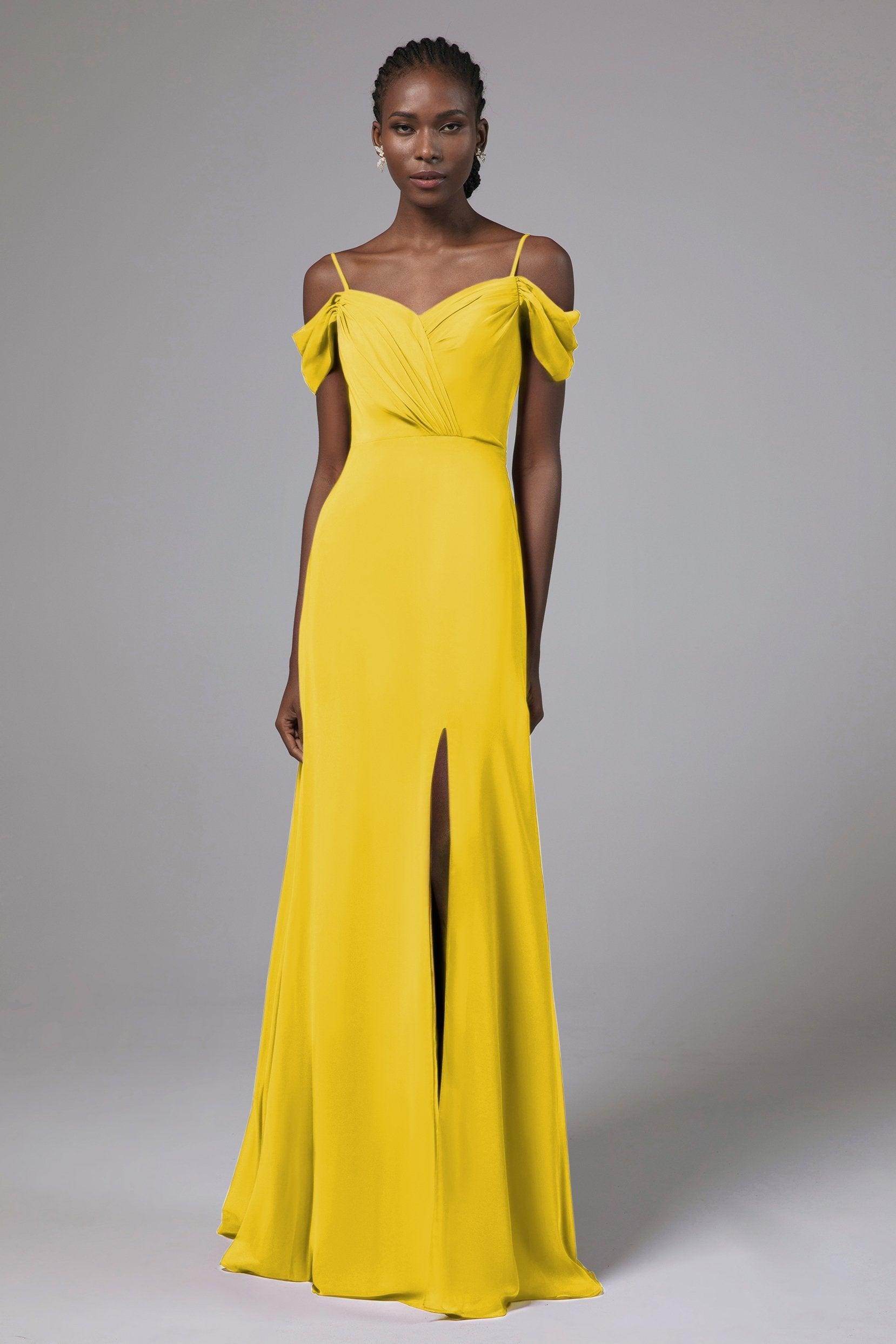 A-Line Floor Length Chiffon Bridesmaid Dress Formal Dresses CB0412 - COCOMELODY