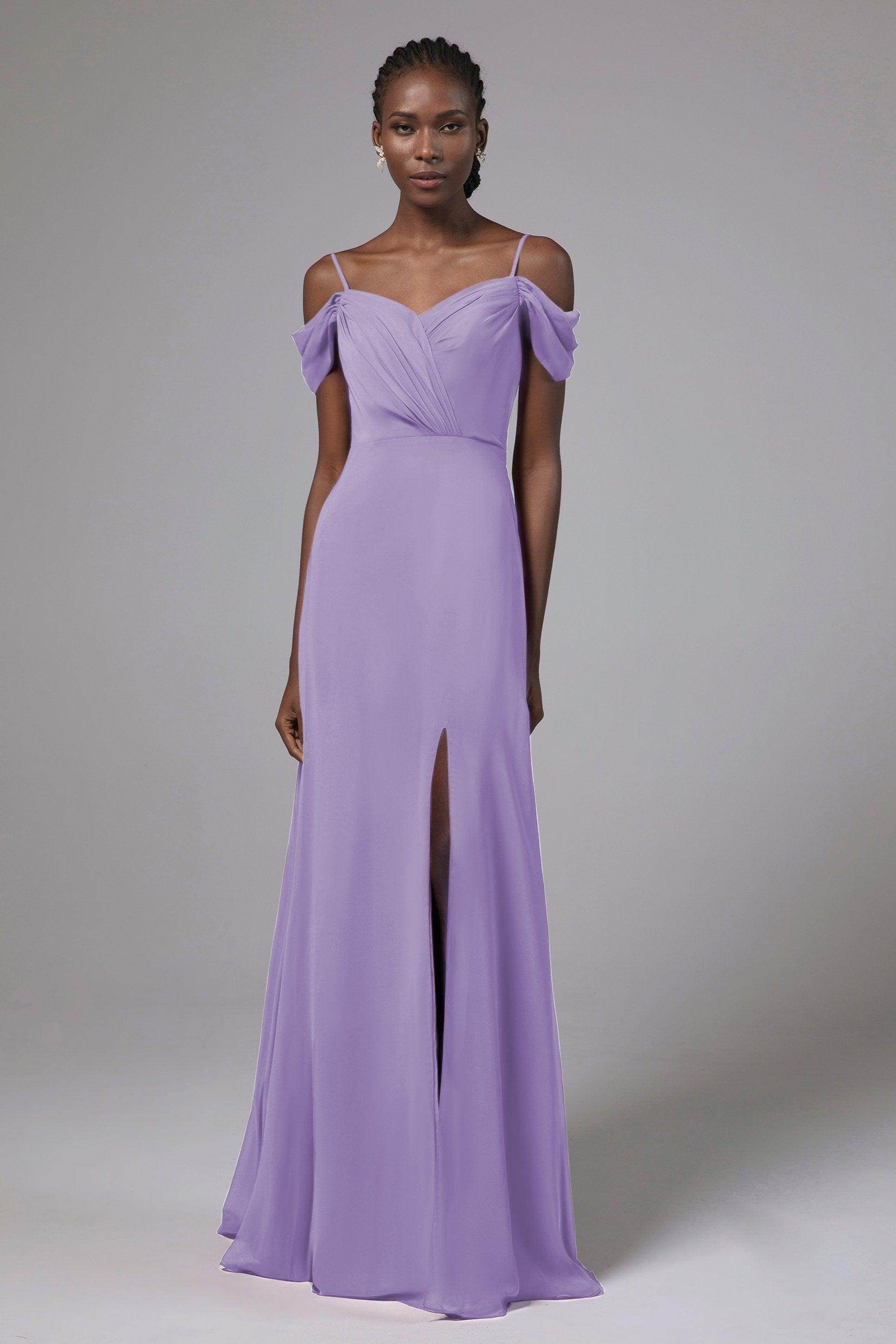 A-Line Floor Length Chiffon Bridesmaid Dress Formal Dresses CB0412 - COCOMELODY