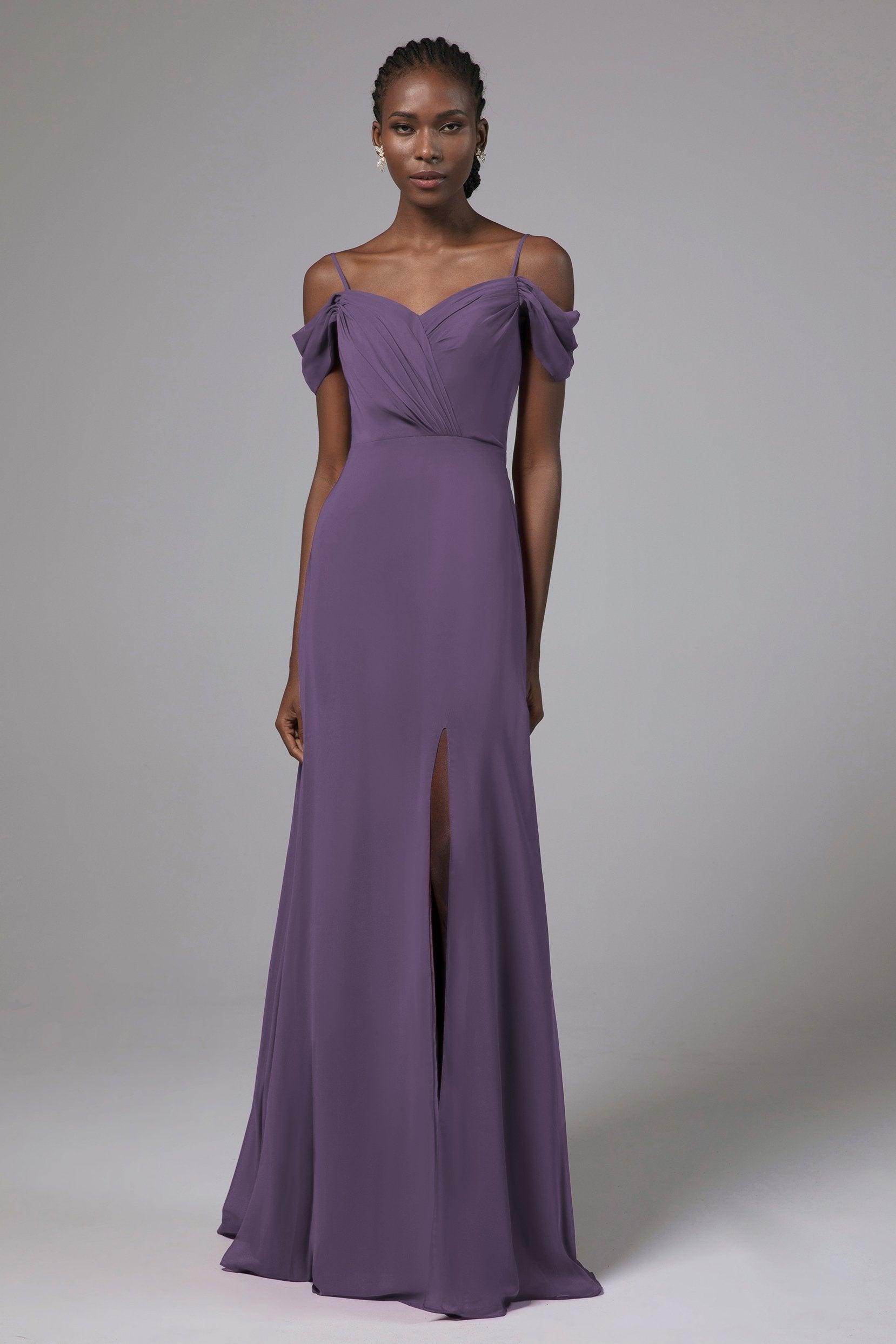 A-Line Floor Length Chiffon Bridesmaid Dress Formal Dresses CB0412 - COCOMELODY