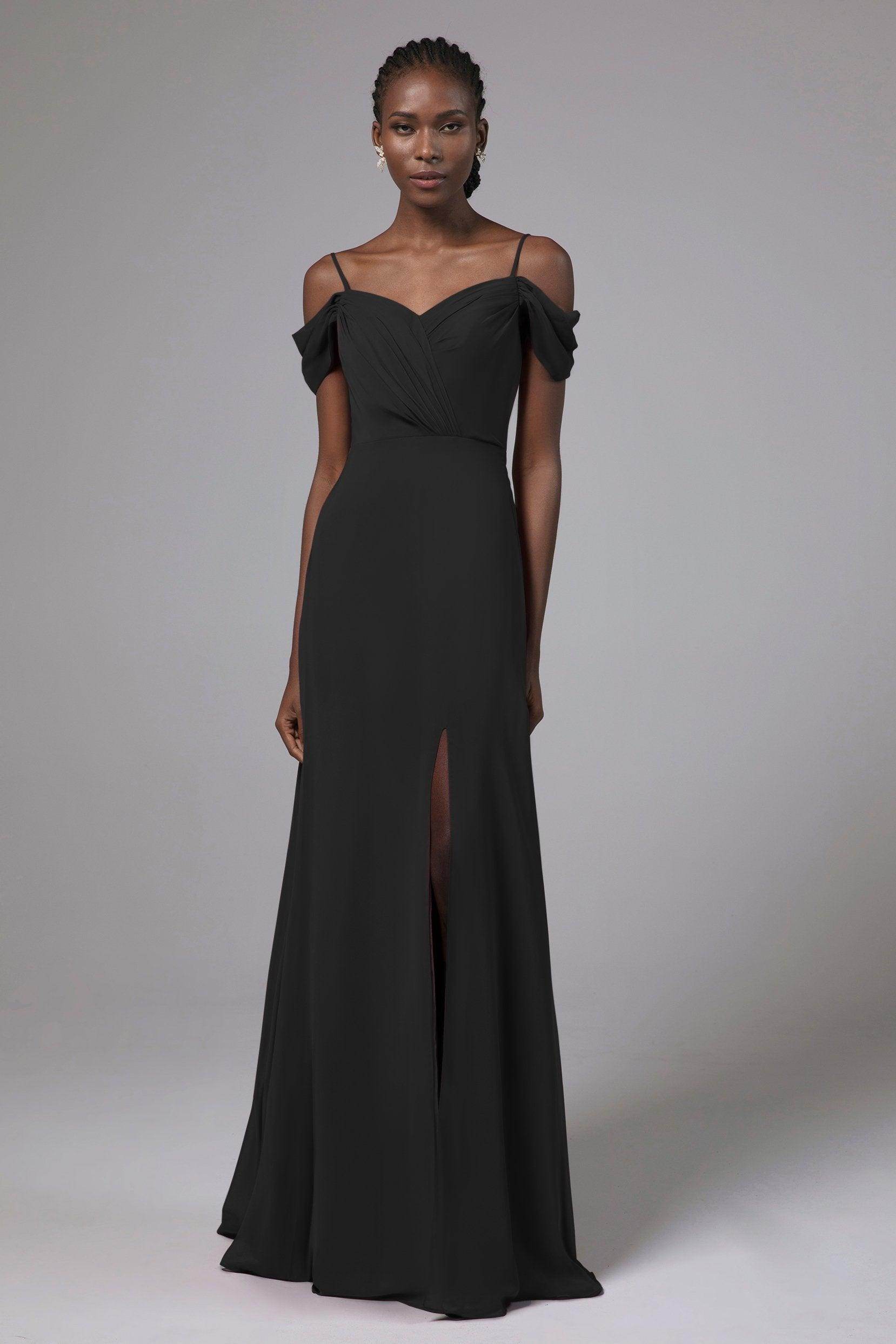 A-Line Floor Length Chiffon Bridesmaid Dress Formal Dresses CB0412 - COCOMELODY