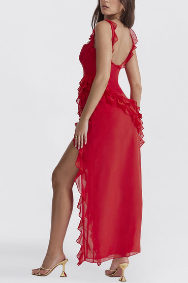 Sheath Column Maxi Chiffon Formal Evening Dresses 720675986970