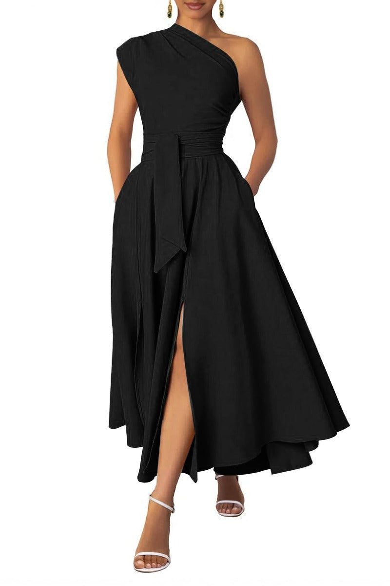 A-Line Midi Chiffon Formal Evening Dresses B0F9W7T7RT