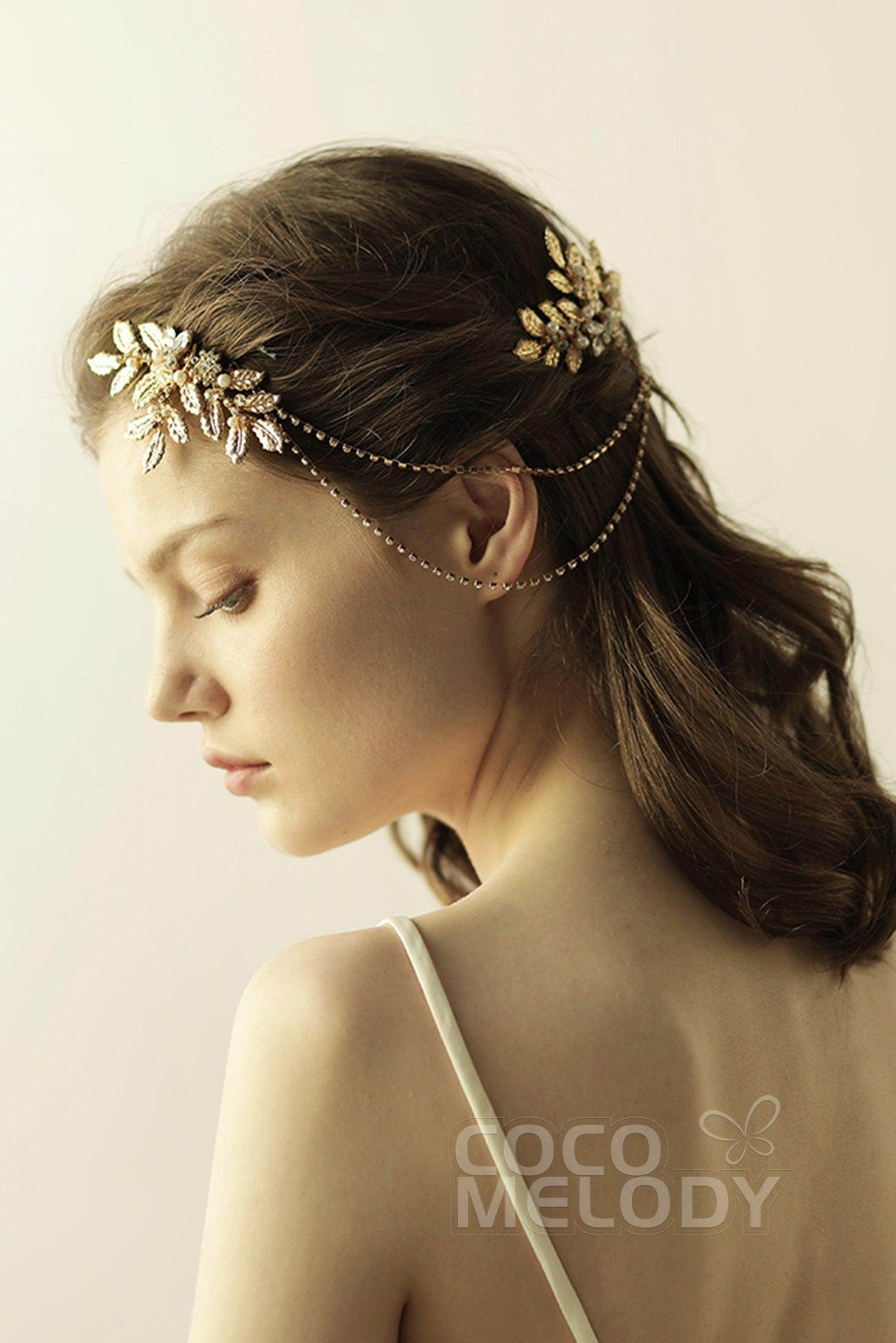 Alloy Hair Combs with Rhinestone CH0312 - COCOMELODY