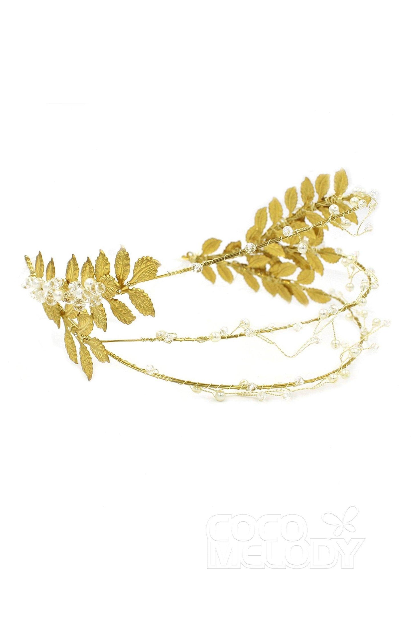 Alloy Headbands with Pearl and Crystals CH0317 - COCOMELODY