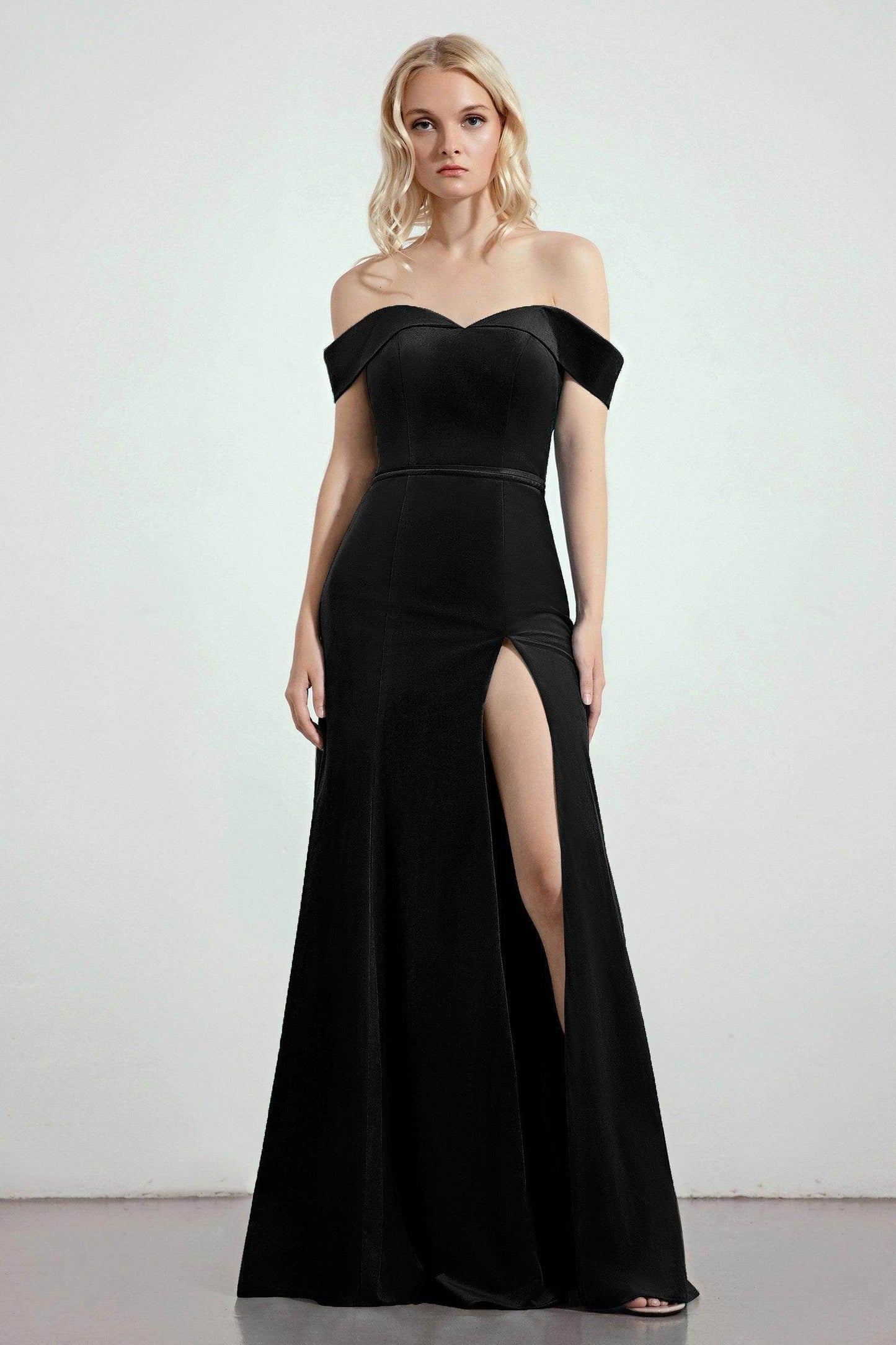 Trumpet-Mermaid Sweep-Brush Train Bridesmaid Dress Formal Dresses CB0271PS - COCOMELODY