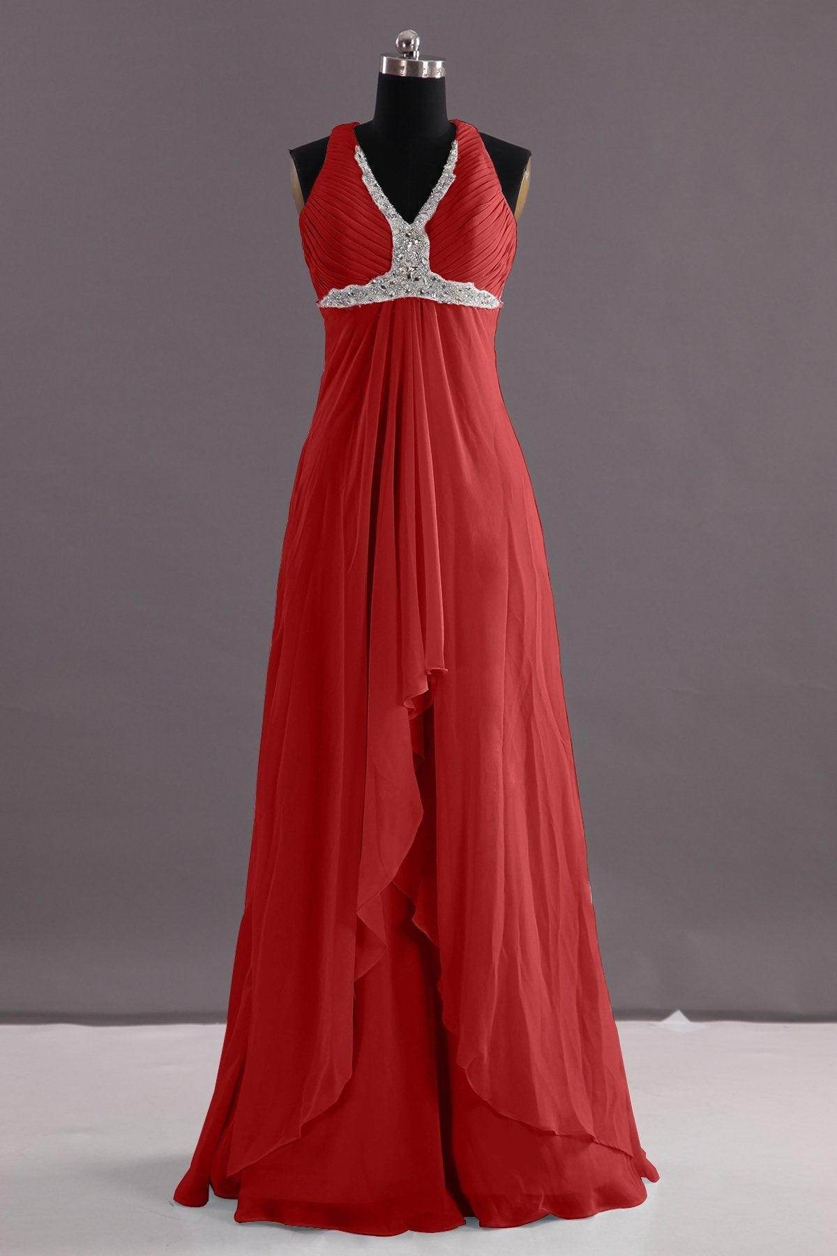 Sheath-Column Floor Length Chiffon Evening Dress COEF14001 - COCOMELODY