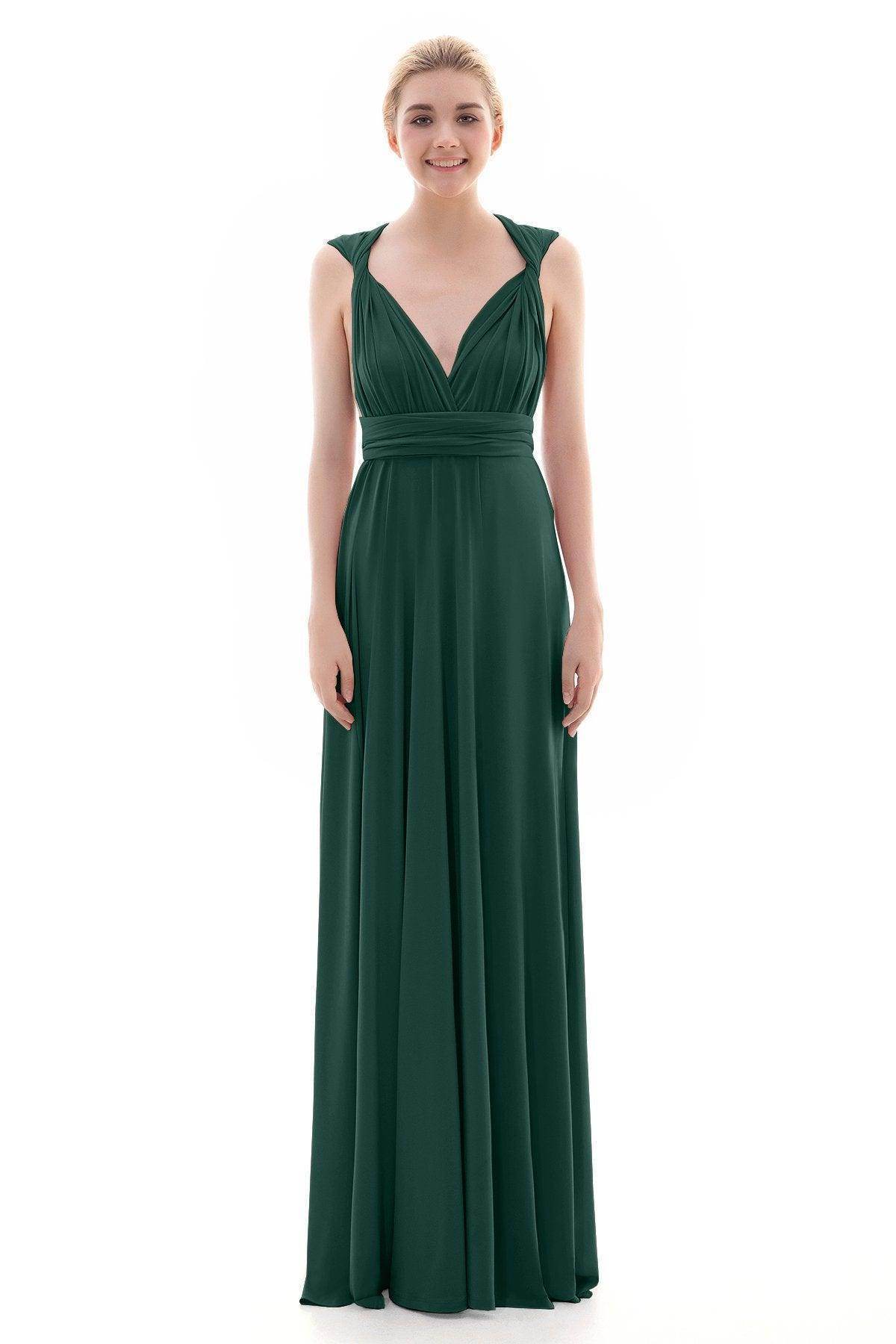 Sheath Floor Length Knitted Bridesmaid Dress COEF16001PS - COCOMELODY