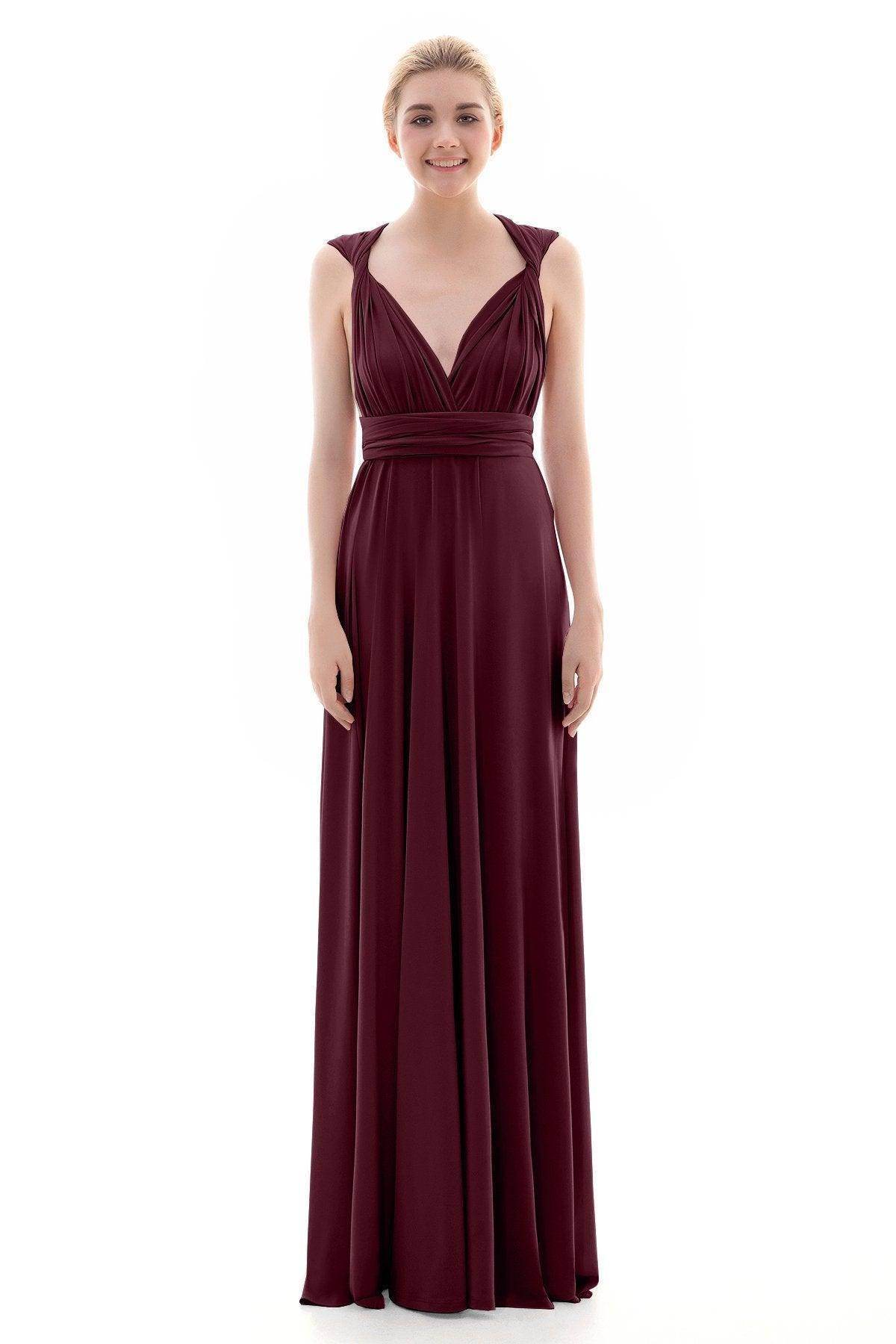 Sheath Floor Length Knitted Bridesmaid Dress COEF16001PS - COCOMELODY