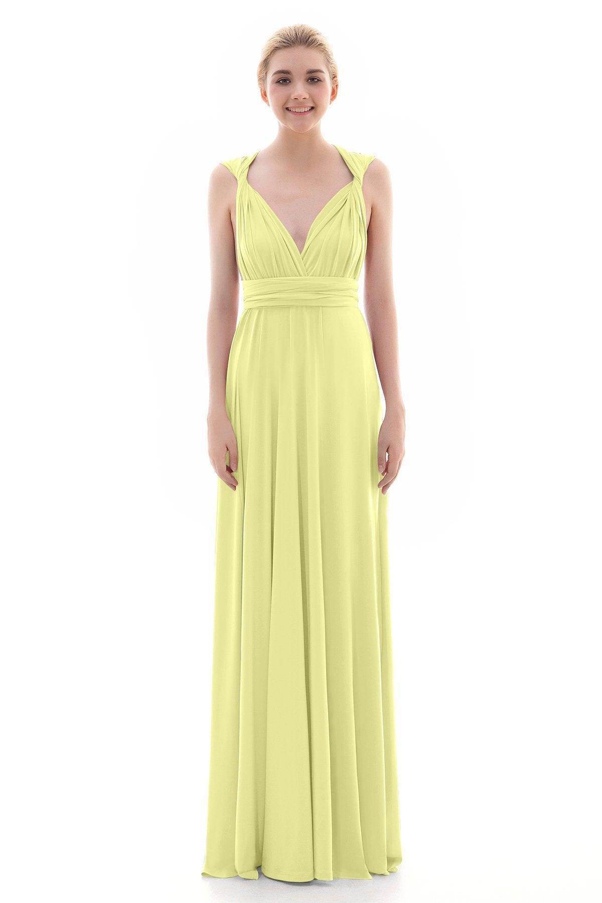 Sheath Floor Length Knitted Bridesmaid Dress COEF16001PS - COCOMELODY
