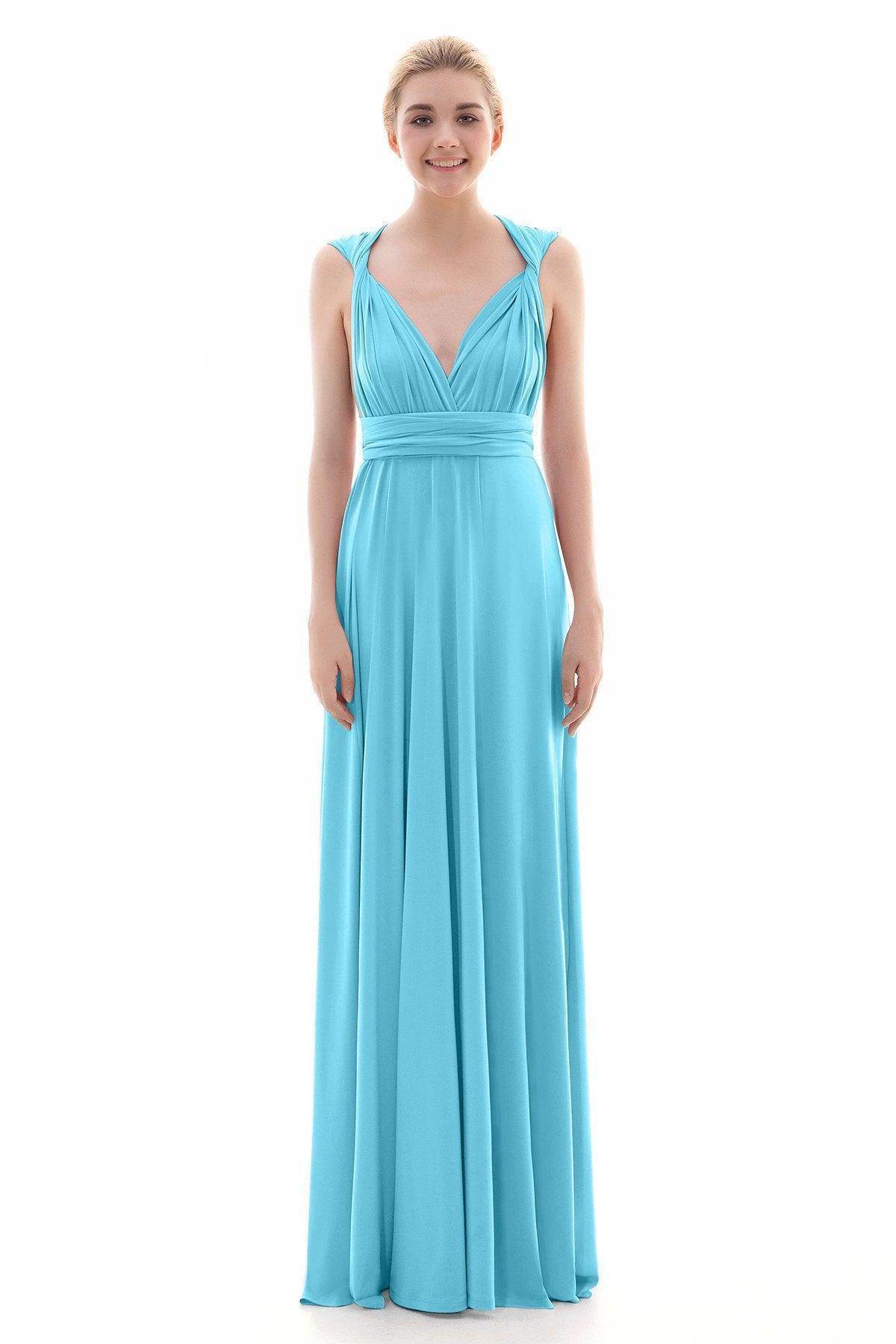 Sheath Floor Length Knitted Bridesmaid Dress COEF16001PS - COCOMELODY