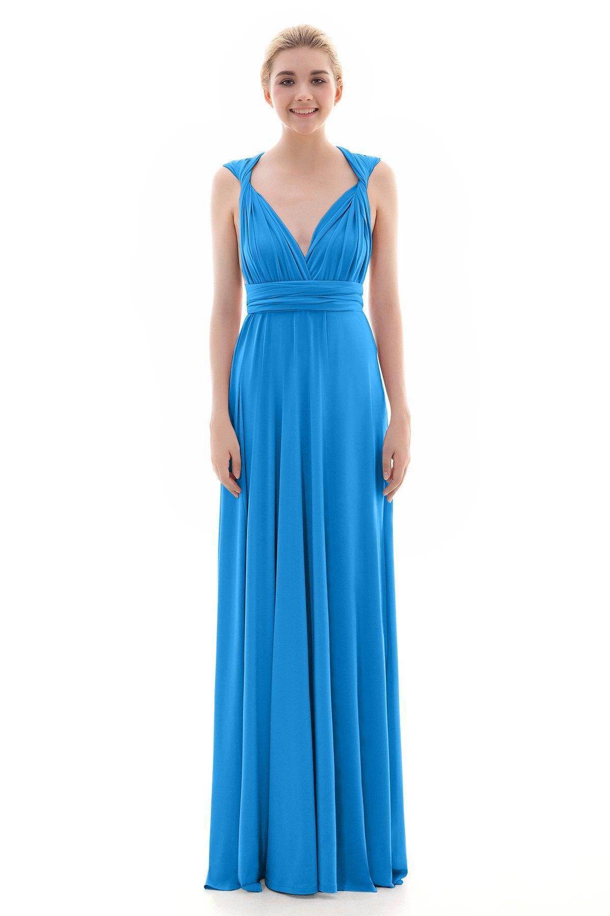 Sheath Floor Length Knitted Bridesmaid Dress COEF16001PS - COCOMELODY