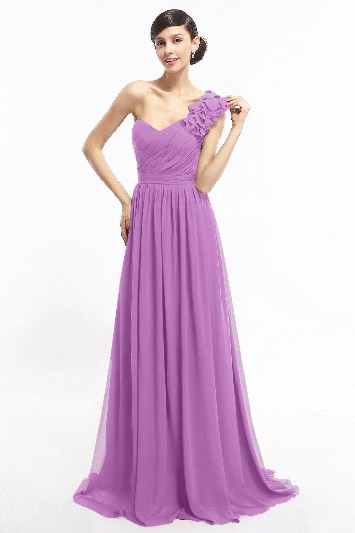 Sheath Sweep-Brush Train Chiffon Evening Dresses COLT14007 - COCOMELODY