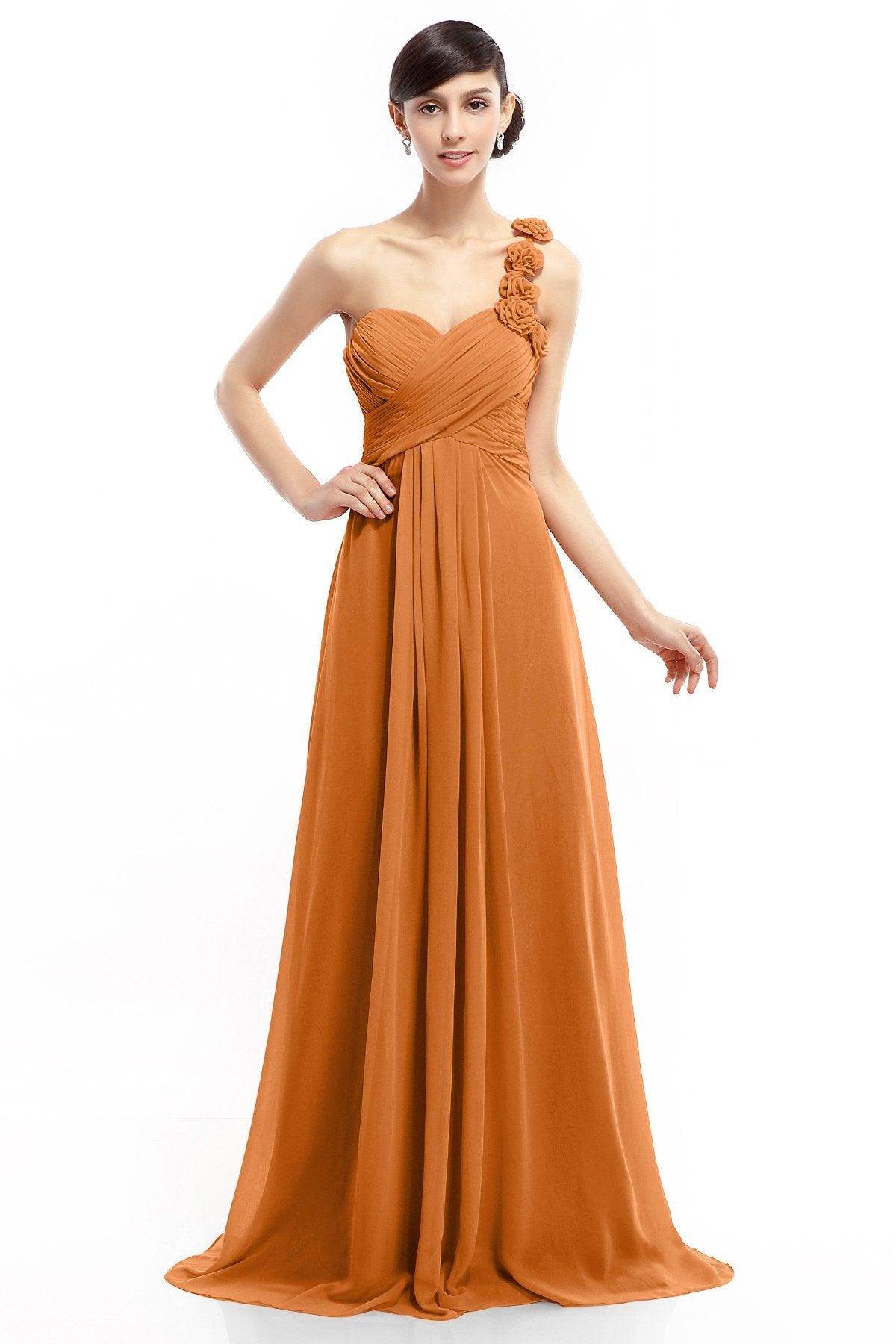 Sheath-Column Floor Length Chiffon Dresses COLT14017 - COCOMELODY