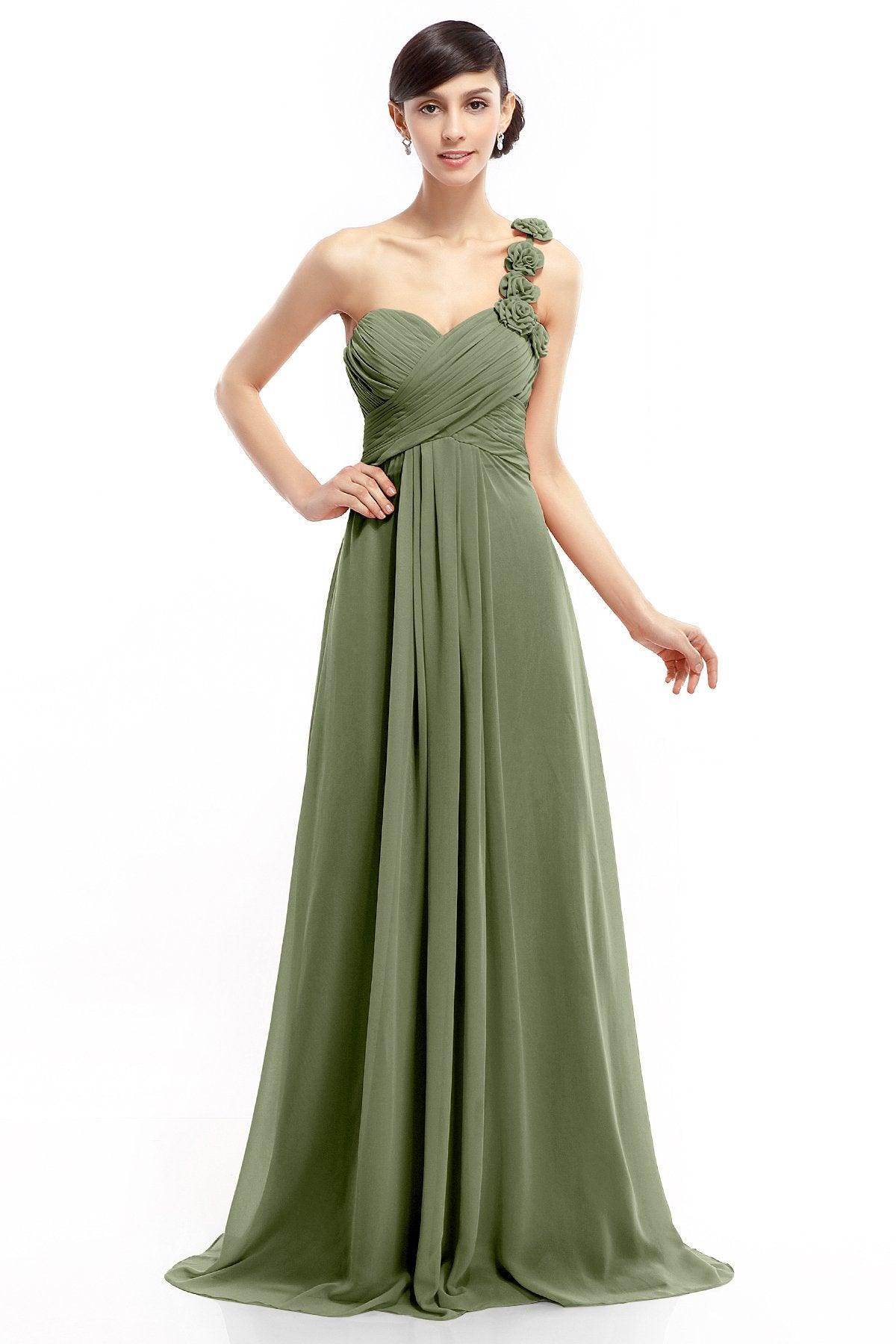 Sheath-Column Floor Length Chiffon Dresses COLT14017 - COCOMELODY