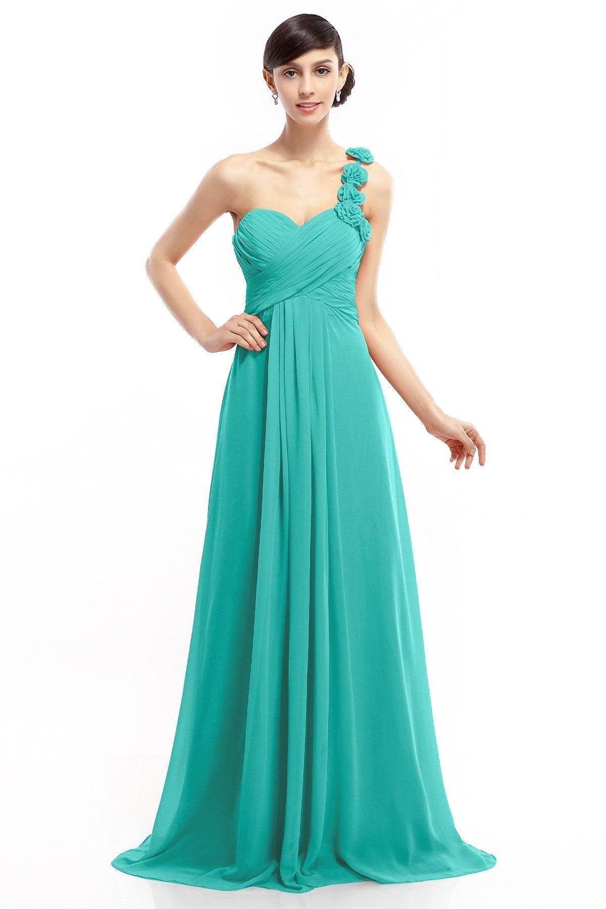 Sheath-Column Floor Length Chiffon Dresses COLT14017 - COCOMELODY
