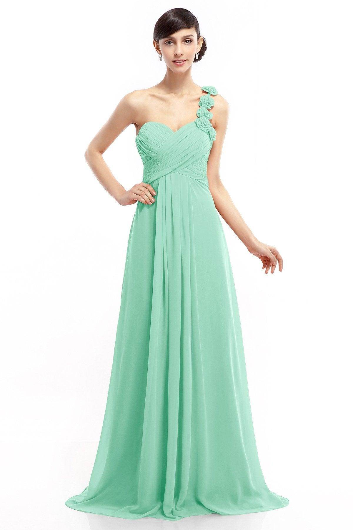 Sheath-Column Floor Length Chiffon Dresses COLT14017 - COCOMELODY