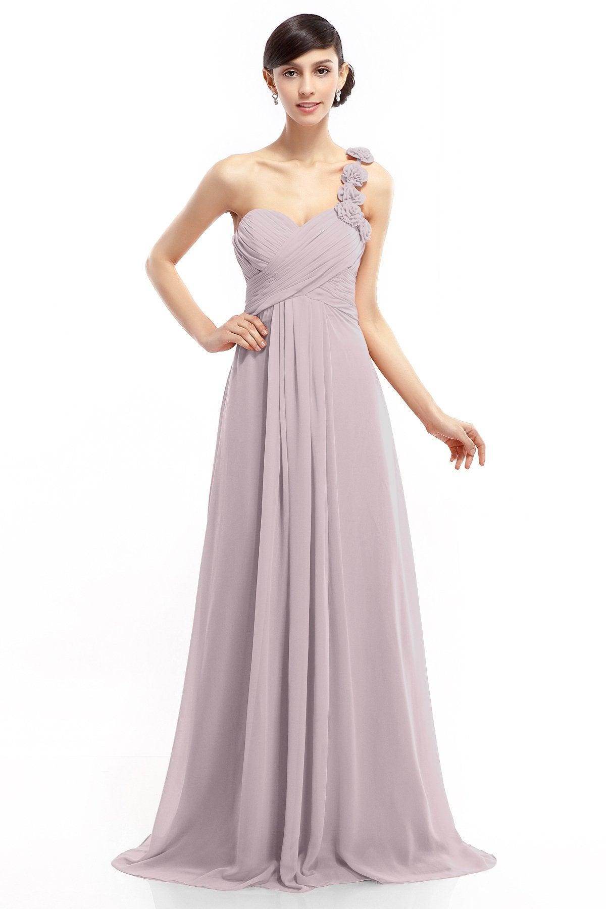 Sheath-Column Floor Length Chiffon Dresses COLT14017 - COCOMELODY