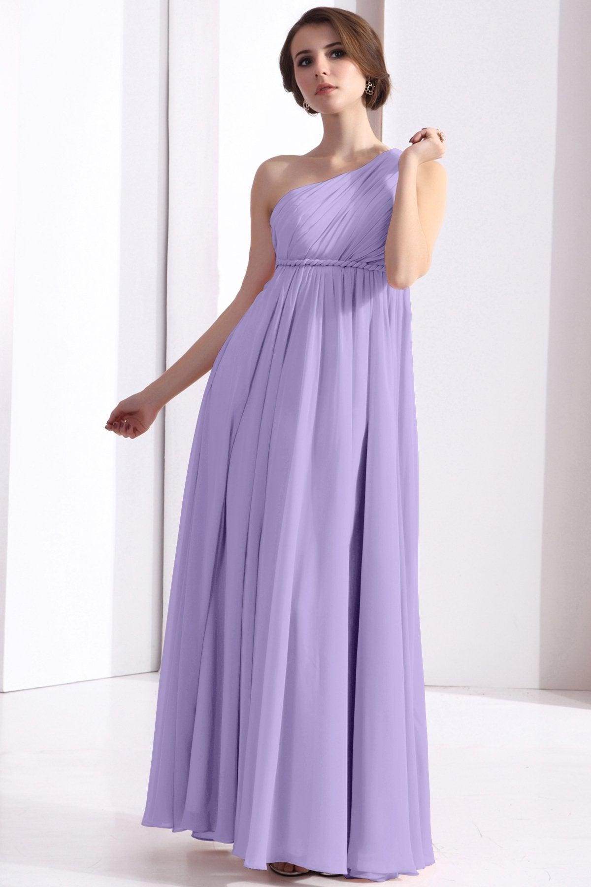 Sheath Floor Length Chiffon Bridesmaid Dress COSF1300D - COCOMELODY