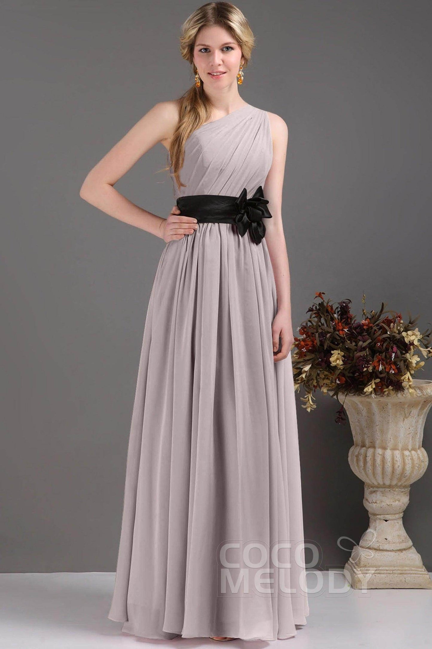 Sheath-Column Floor Length Bridesmaids Dress COSF14001 - COCOMELODY
