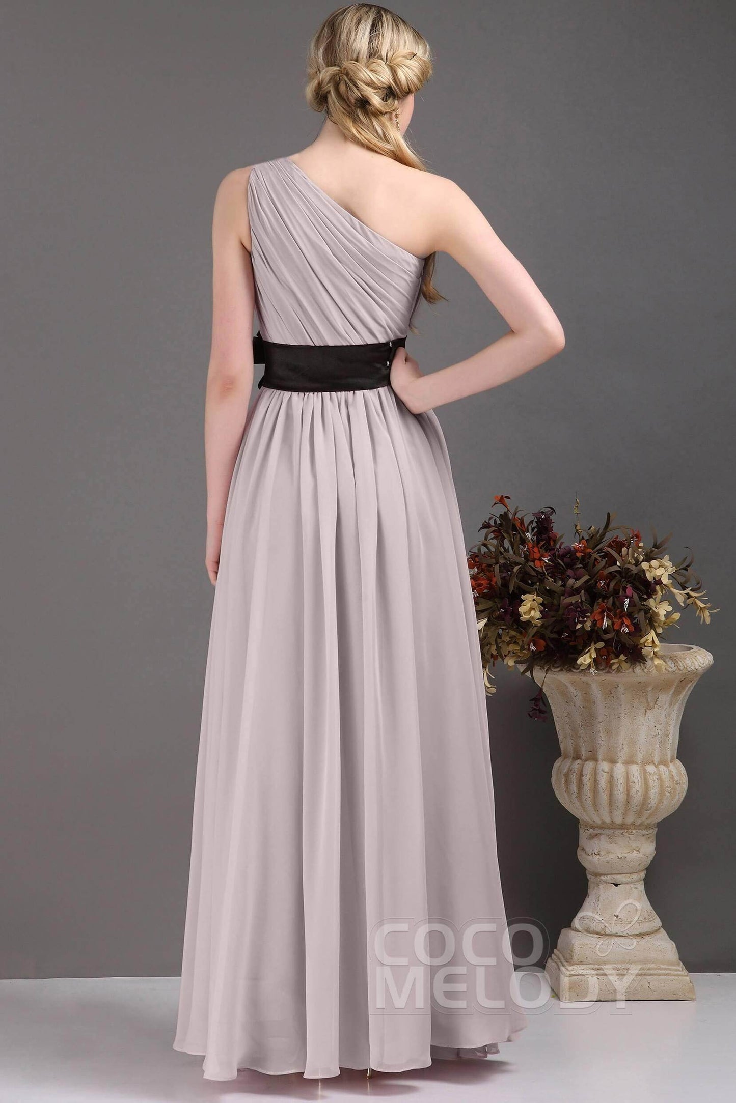 Sheath-Column Floor Length Bridesmaids Dress COSF14001 - COCOMELODY
