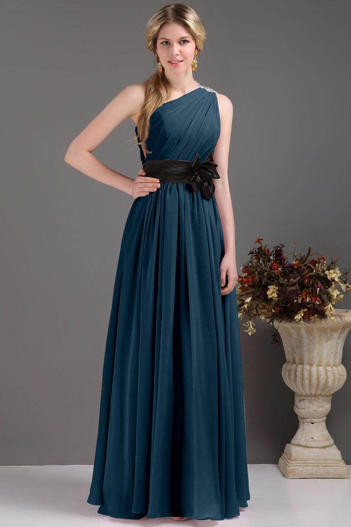 Sheath-Column Floor Length Bridesmaids Dress COSF14001 - COCOMELODY