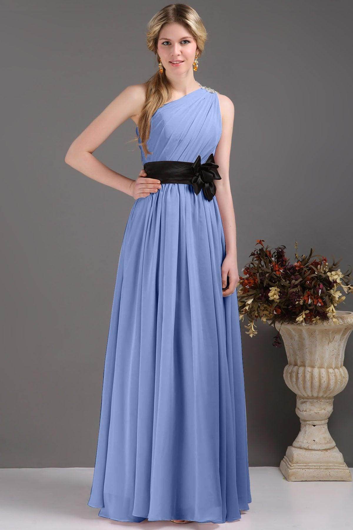 Sheath-Column Floor Length Bridesmaids Dress COSF14001 - COCOMELODY