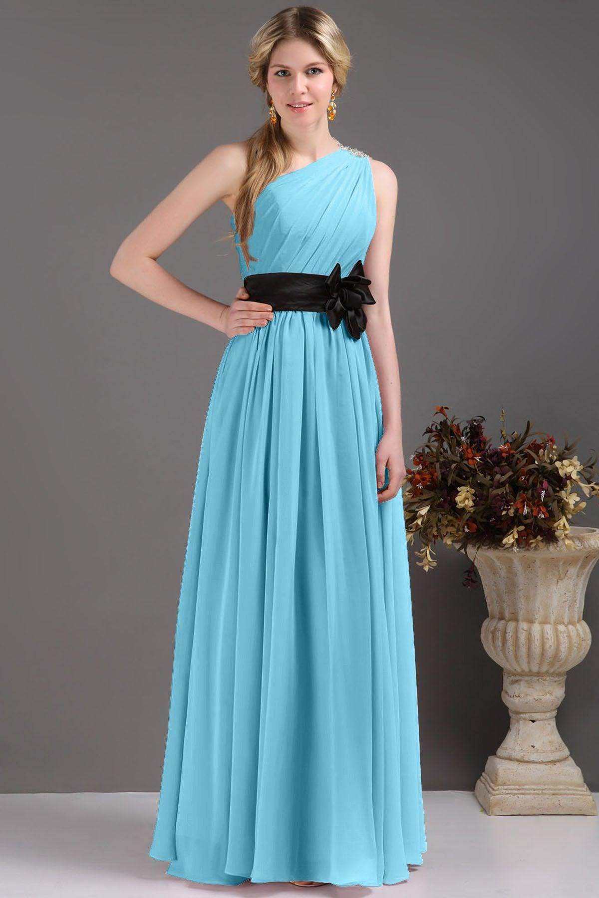 Sheath-Column Floor Length Bridesmaids Dress COSF14001 - COCOMELODY