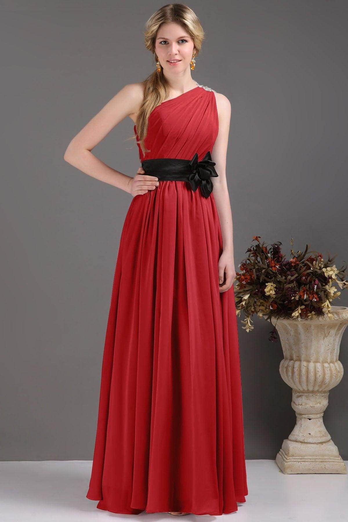 Sheath-Column Floor Length Bridesmaids Dress COSF14001 - COCOMELODY
