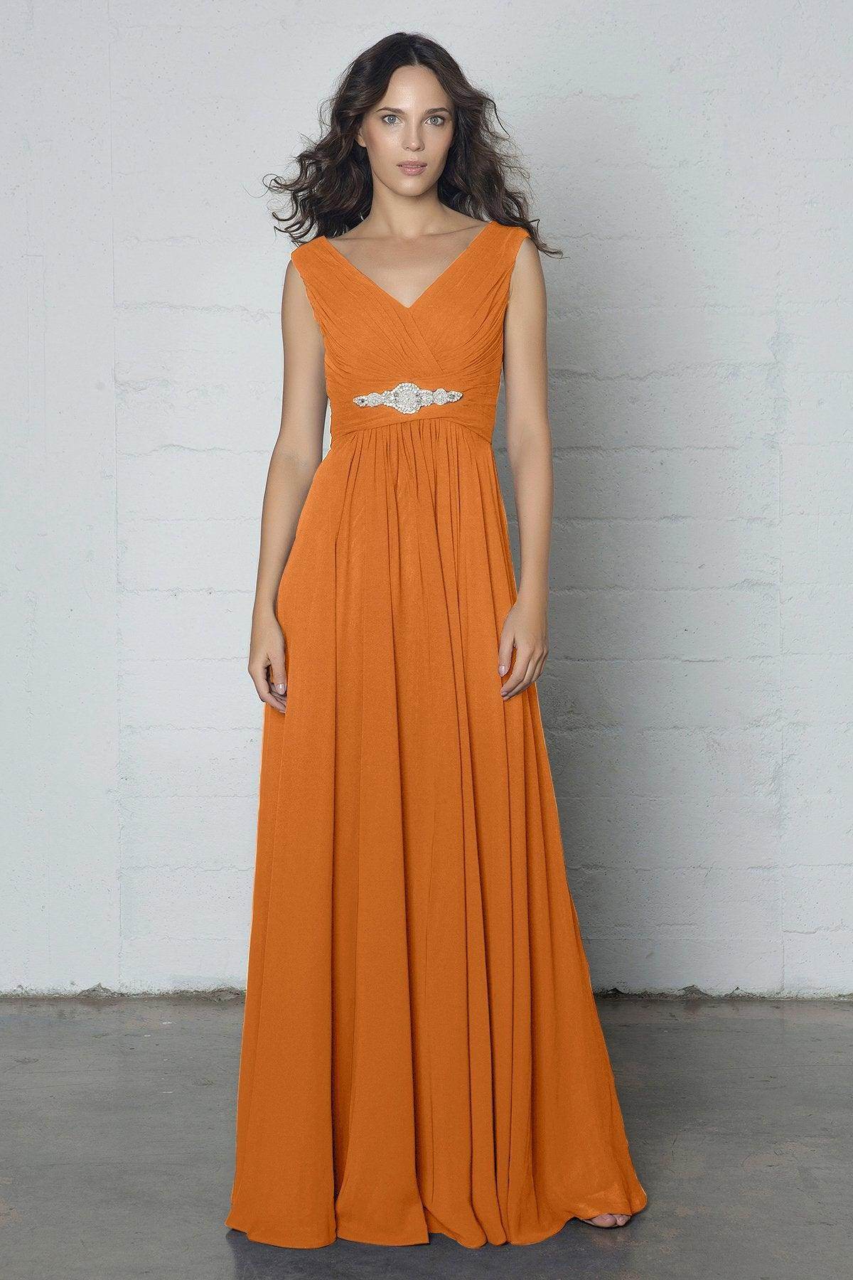 Sheath-Column Floor Length Chiffon Dress COZF14002 - COCOMELODY