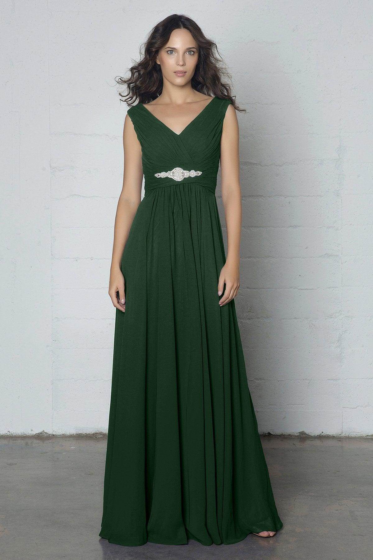 Sheath-Column Floor Length Chiffon Dress COZF14002 - COCOMELODY