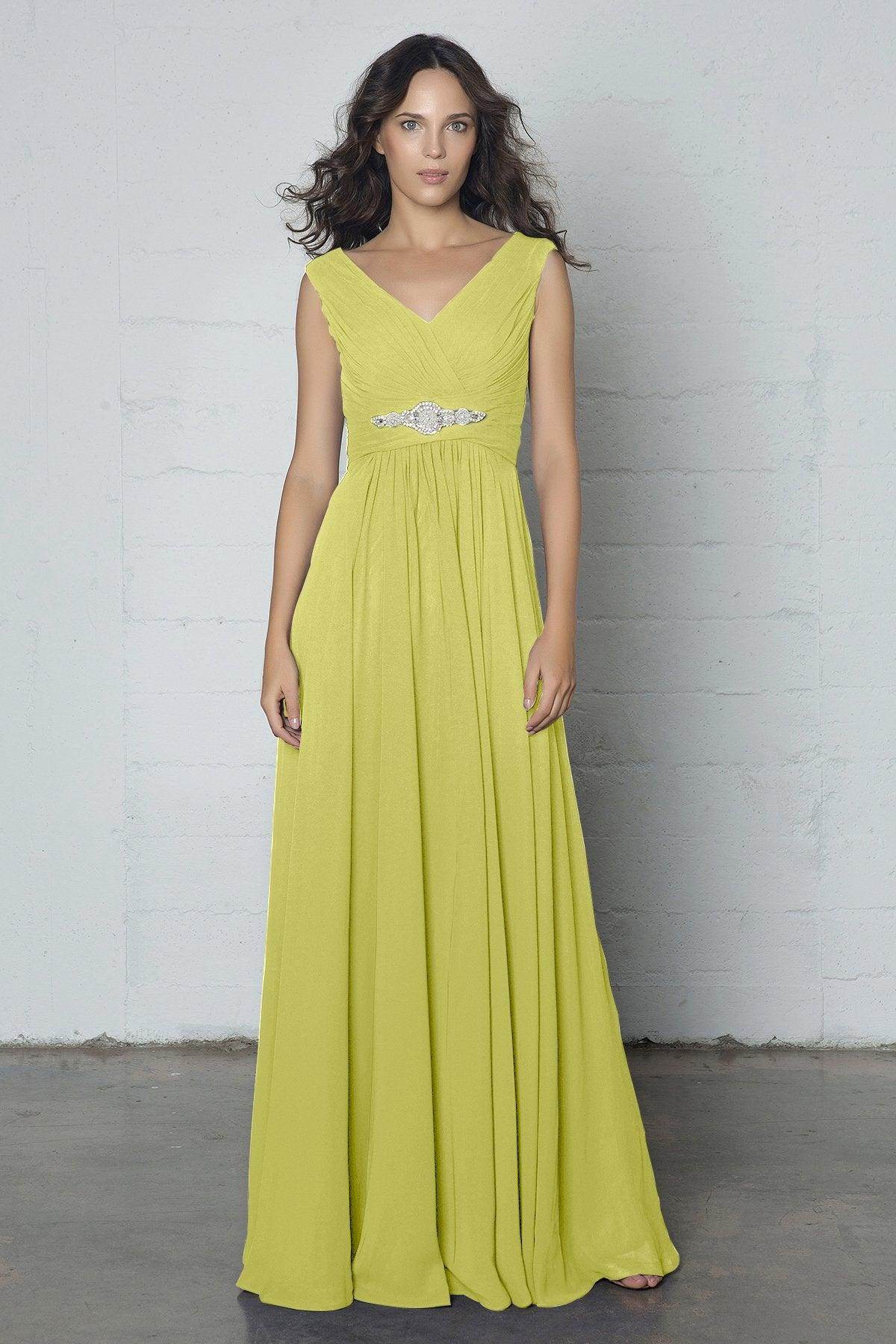 Sheath-Column Floor Length Chiffon Dress COZF14002 - COCOMELODY