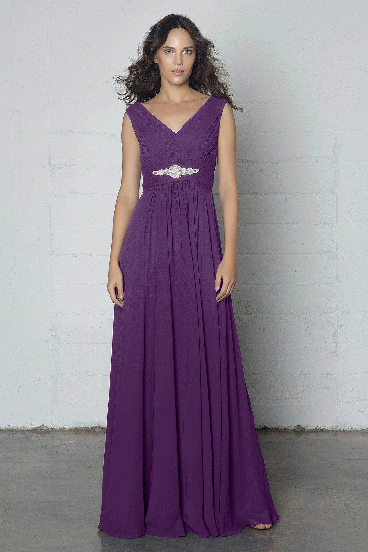 Sheath-Column Floor Length Chiffon Dress COZF14002 - COCOMELODY
