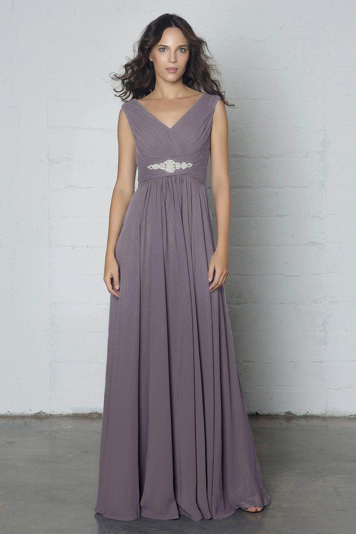 Sheath-Column Floor Length Chiffon Dress COZF14002 - COCOMELODY
