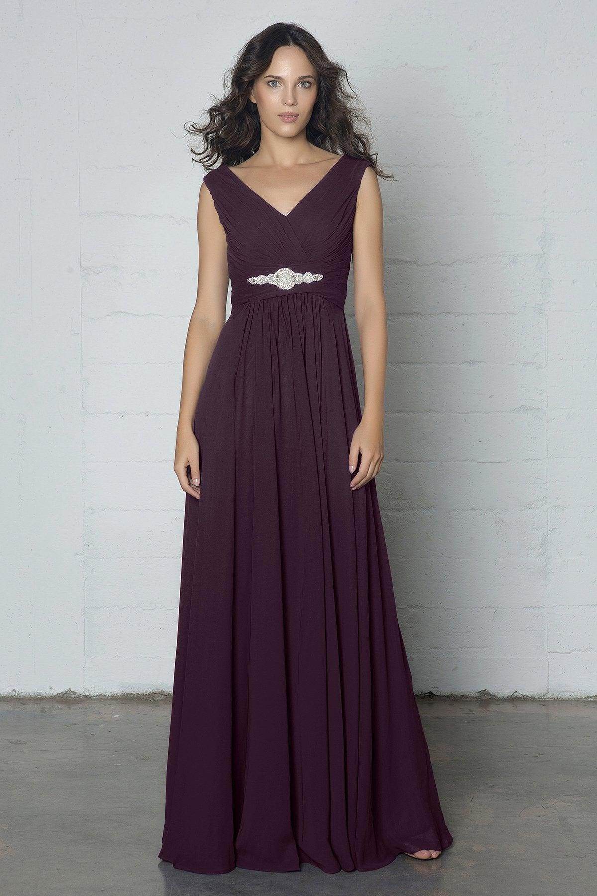 Sheath-Column Floor Length Chiffon Dress COZF14002 - COCOMELODY