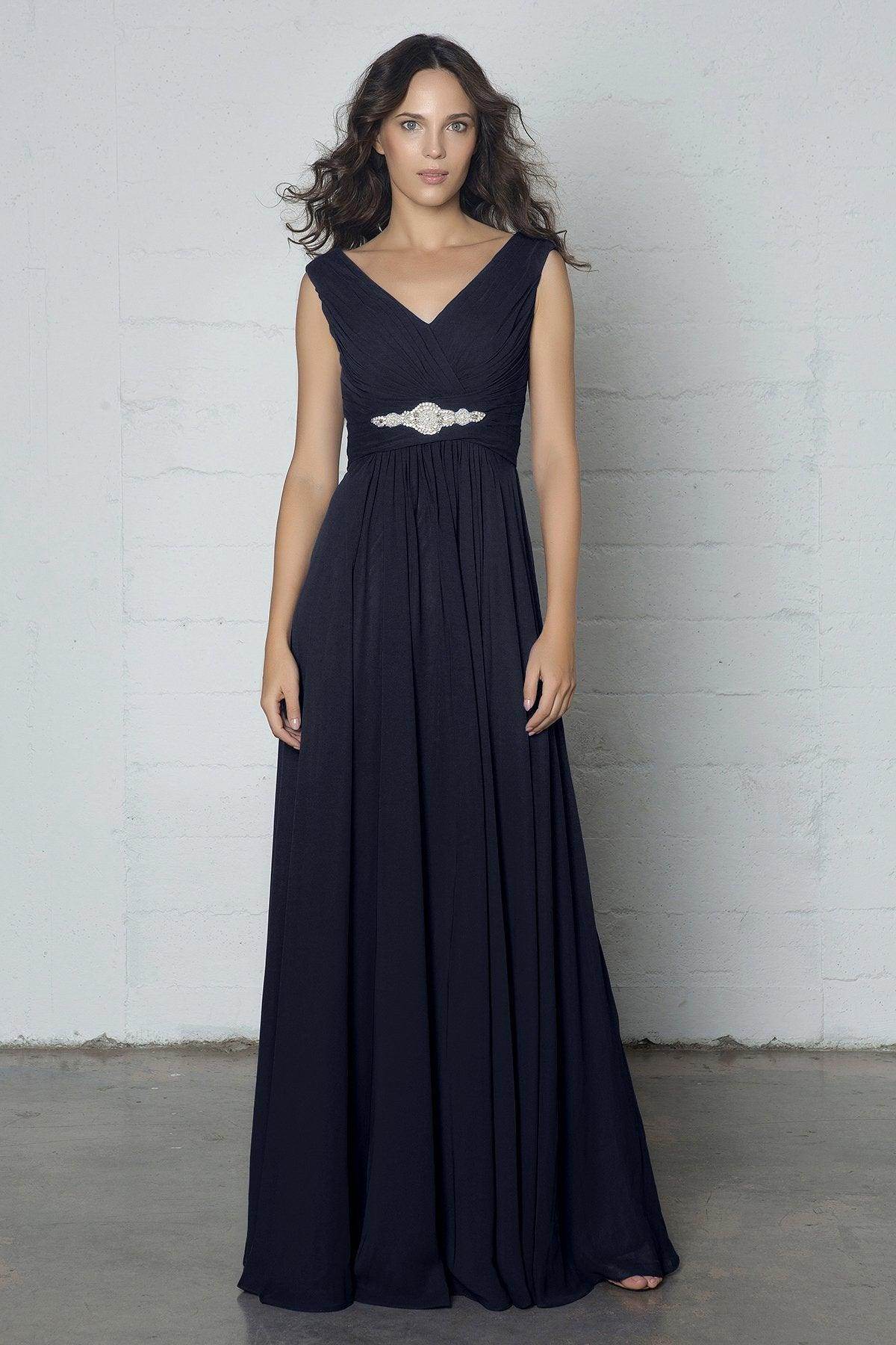 Sheath-Column Floor Length Chiffon Dress COZF14002 - COCOMELODY